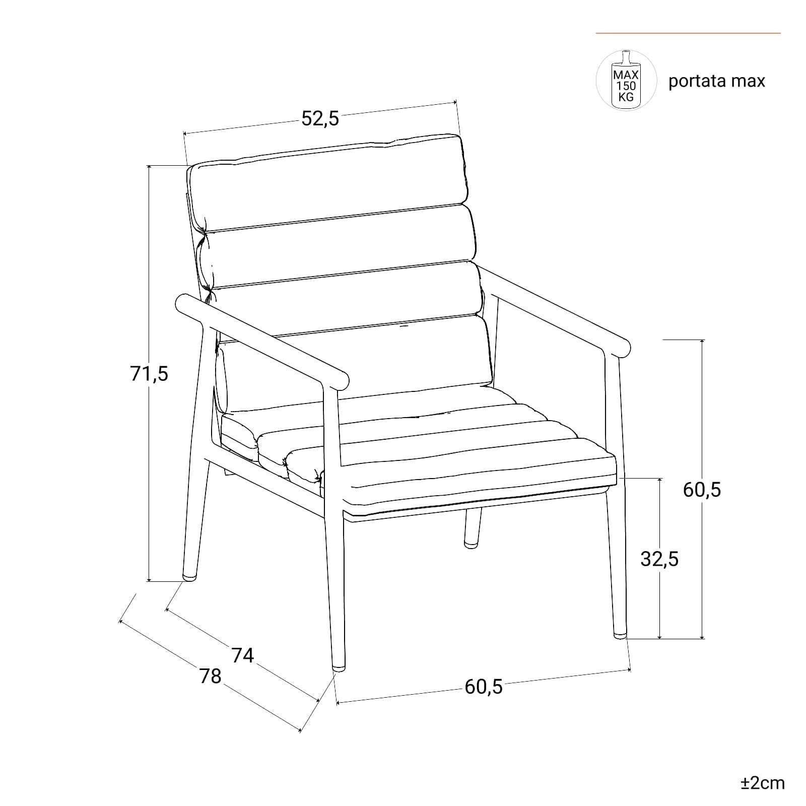 Set relax divano due poltrone e tavolino in alluminio grigio opaco con cuscini - Elyzor