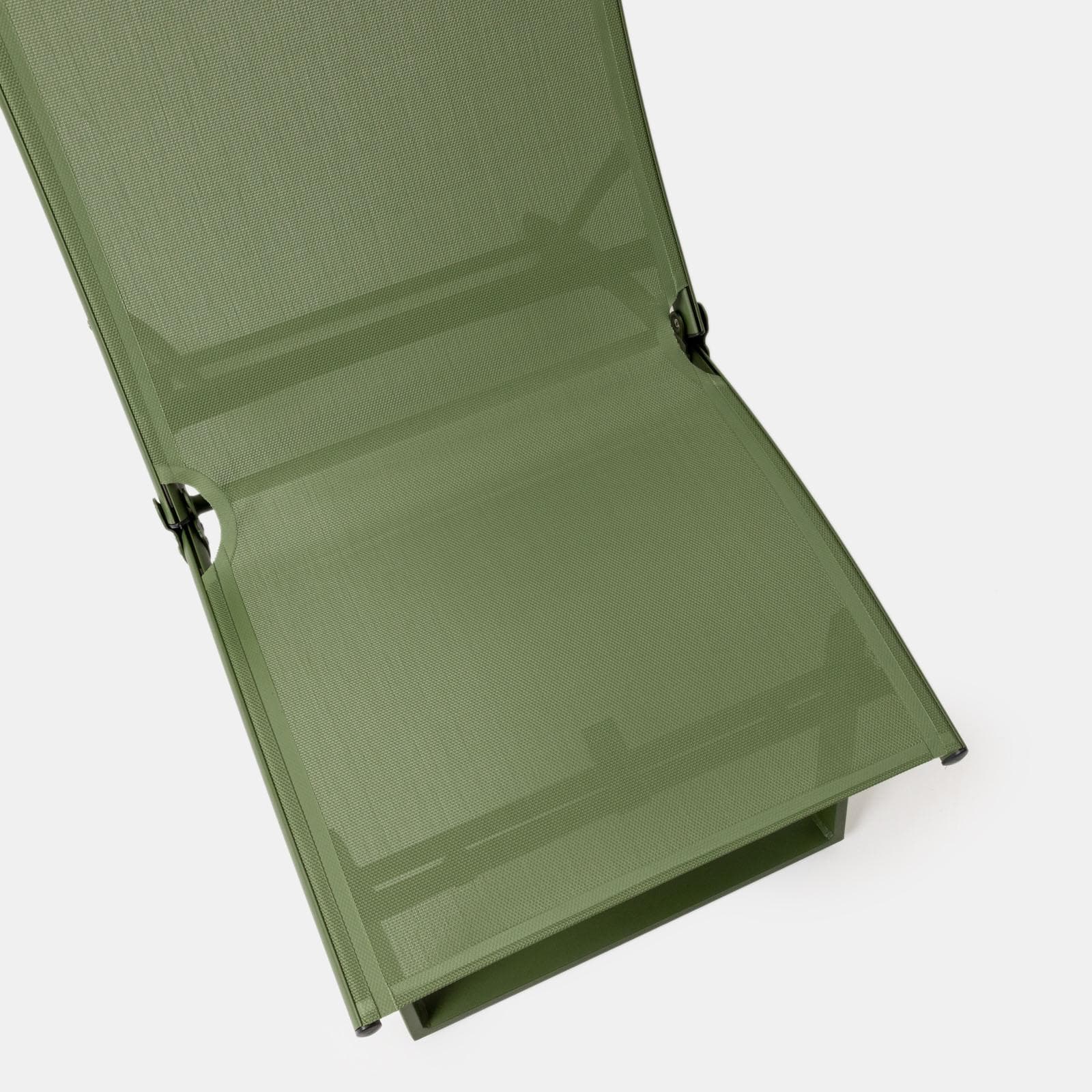 Set relax due poltrone in textilene e tavolino da caffè 44x43 cm in alluminio verde foresta - Jonit