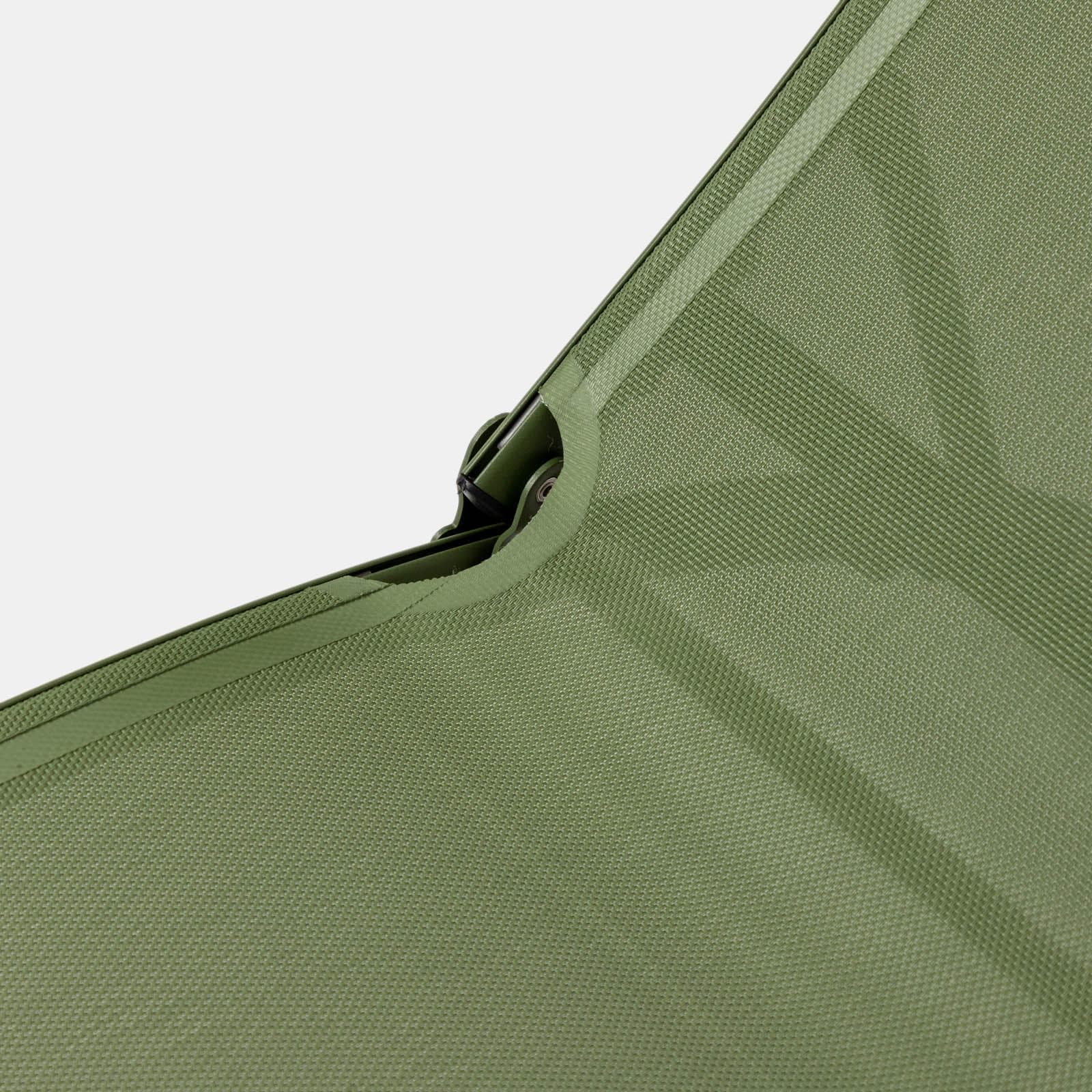Set relax due poltrone in textilene e tavolino da caffè 44x43 cm in alluminio verde foresta - Jonit