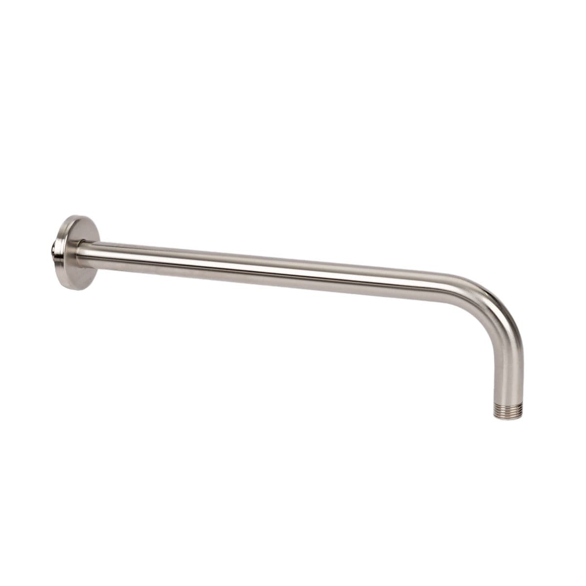 Set soffione ultraslim 40 cm con braccio doccia 35 cm spazzolato