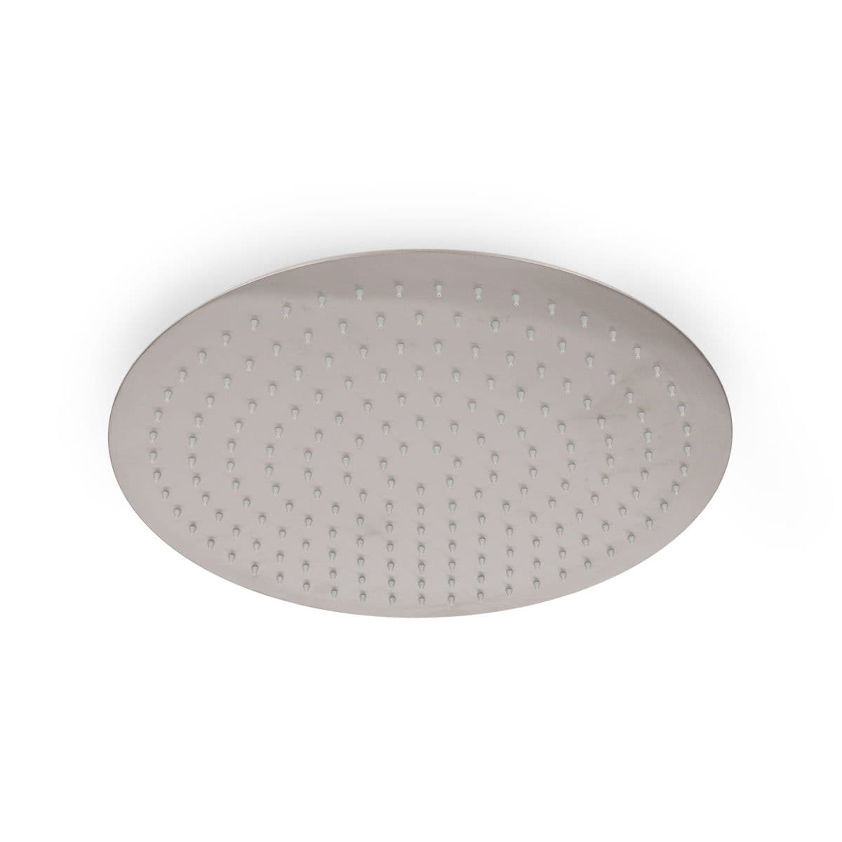 Set soffione ultraslim 40 cm con braccio doccia 40 cm spazzolato