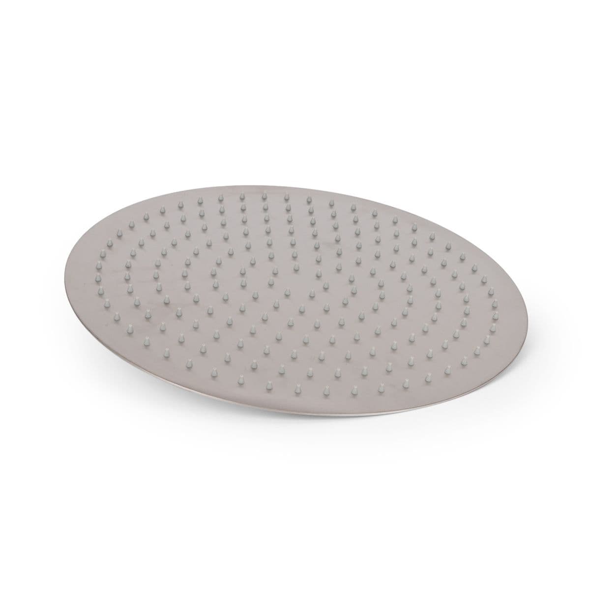 Set soffione ultraslim 40 cm con braccio doccia 40 cm spazzolato