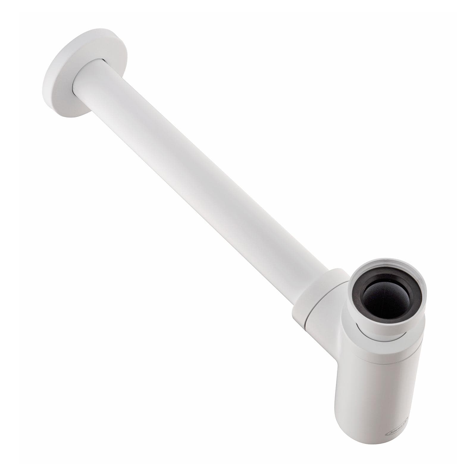 Sifone tondo a bottiglia in ottone bianco opaco - Jacuzzi Rubinetteria