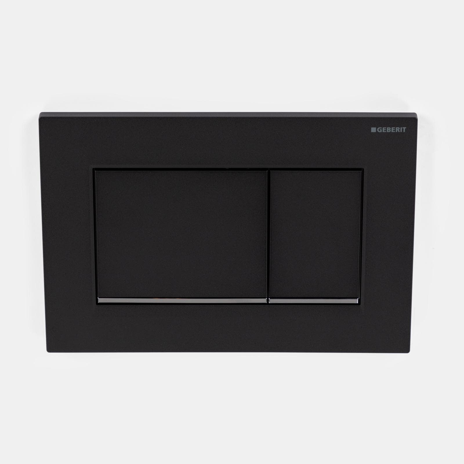 Placca di comando doppio tasto nero opaco Geberit per cassette Sigma - Sigma20 square