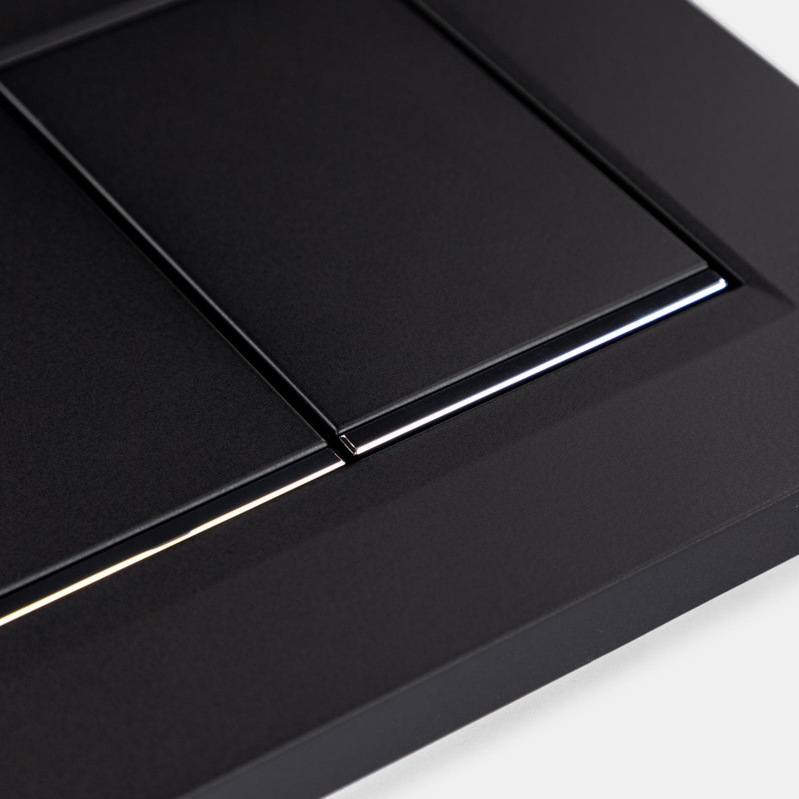 Placca di comando doppio tasto nero opaco Geberit per cassette Sigma - Sigma20 square