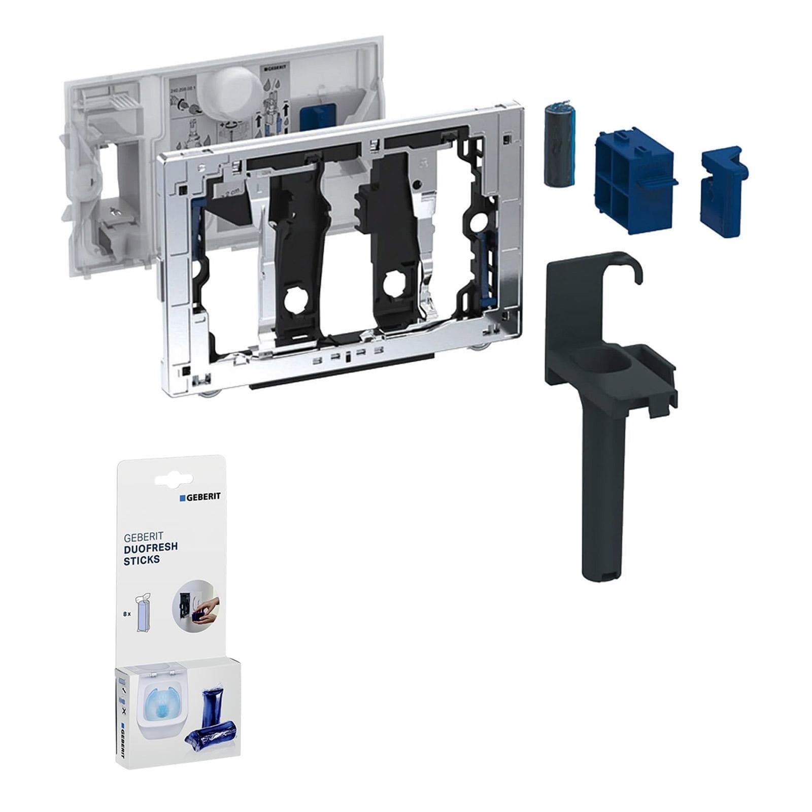 Sistema igienizzante bagno DuoFresh di Geberit per cassette incasso Sigma con 8 stick