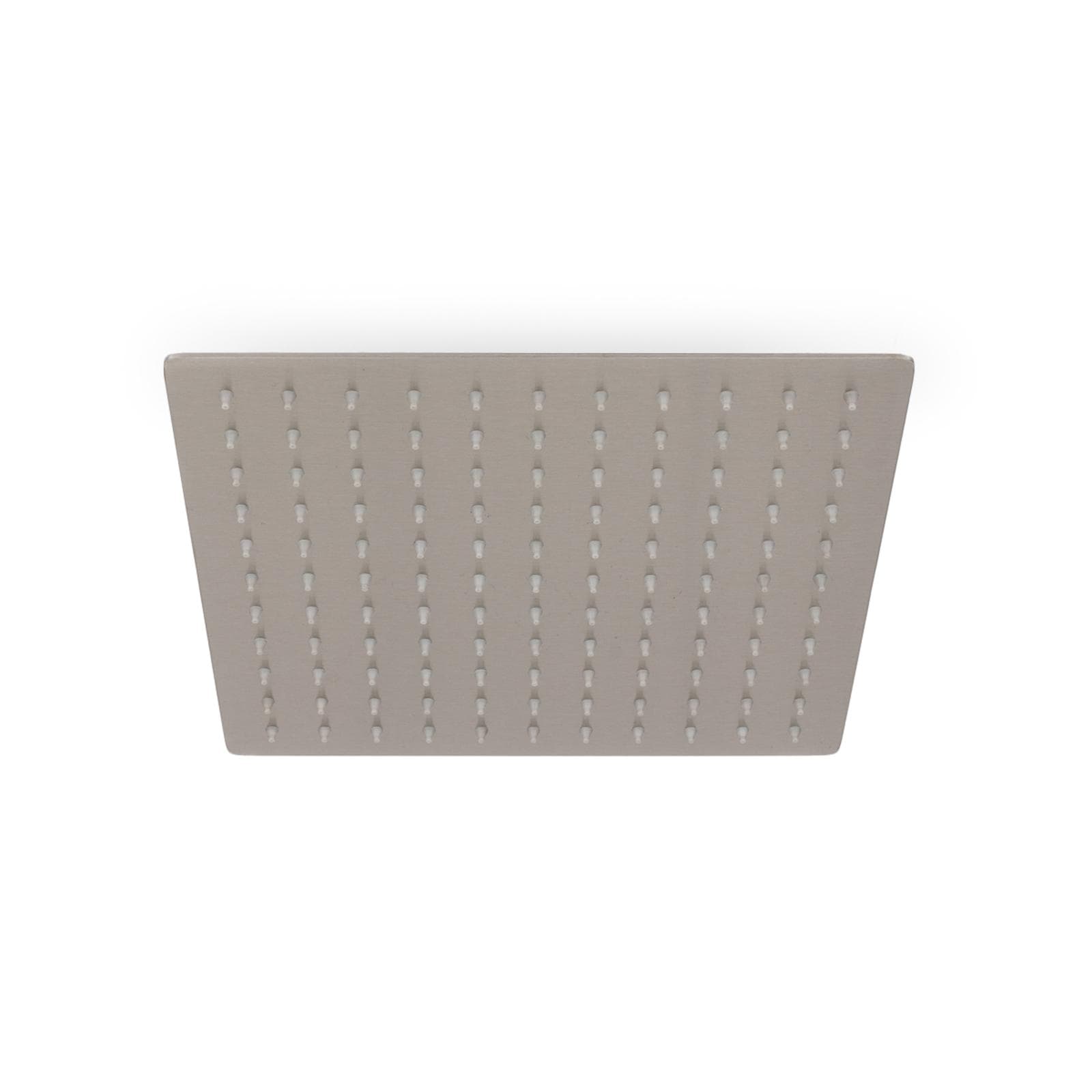 Soffione 20x20 cm ultraslim in acciaio inox satinato