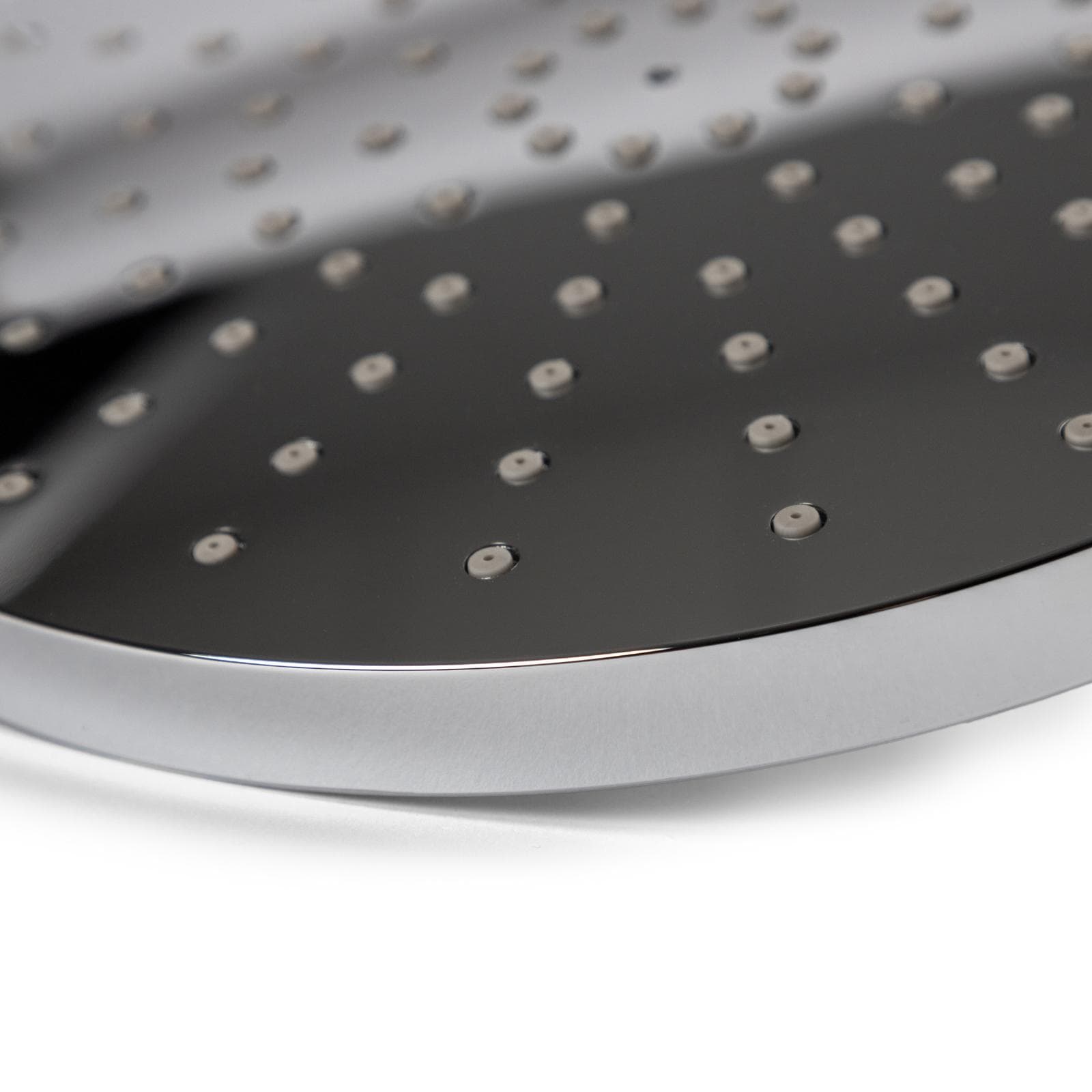 Soffione doccia Ø20 cm cromato anticalcare con snodo orientabile