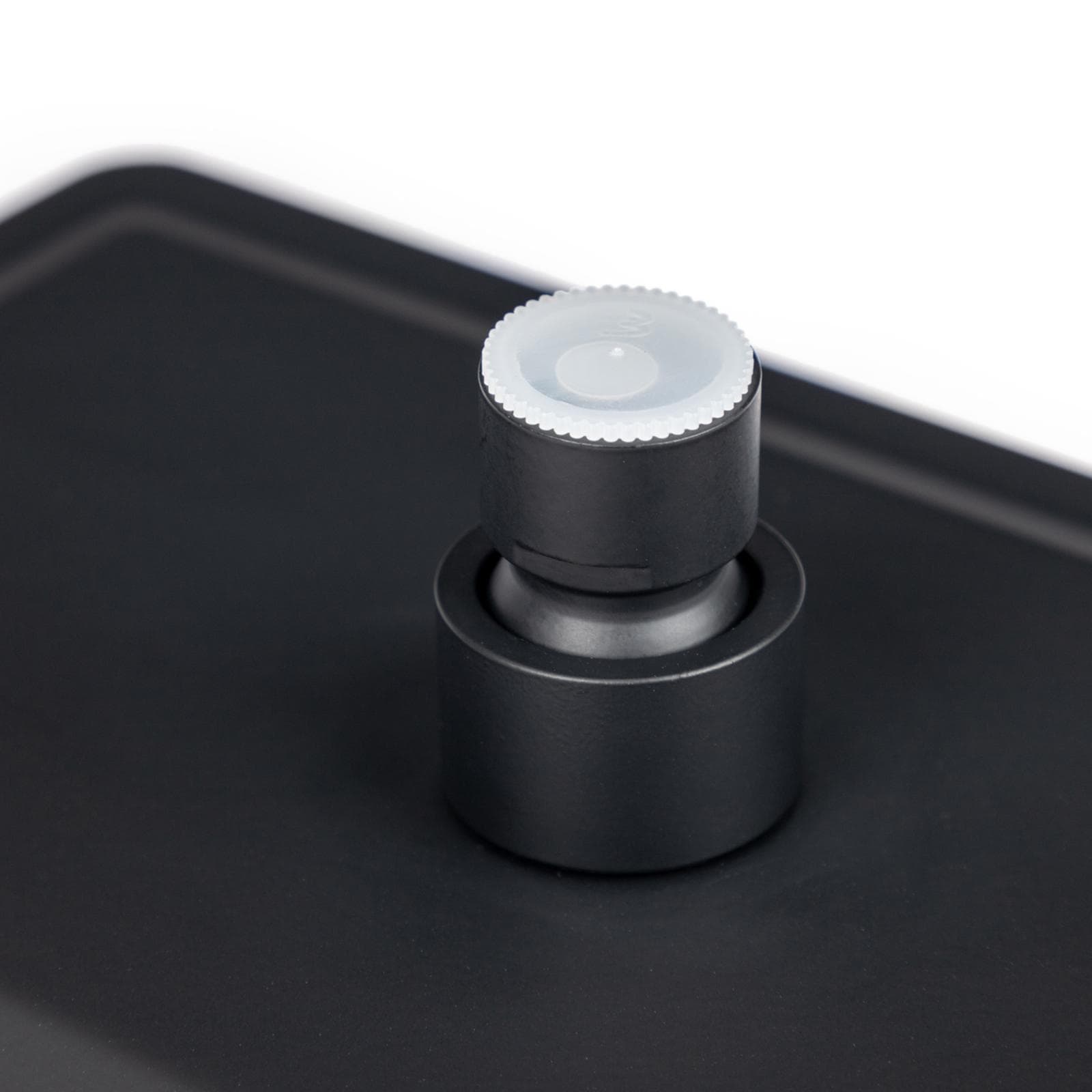 Soffione doccia 25 x 15 cm in acciaio nero opaco anticalcare con snodo orientabile