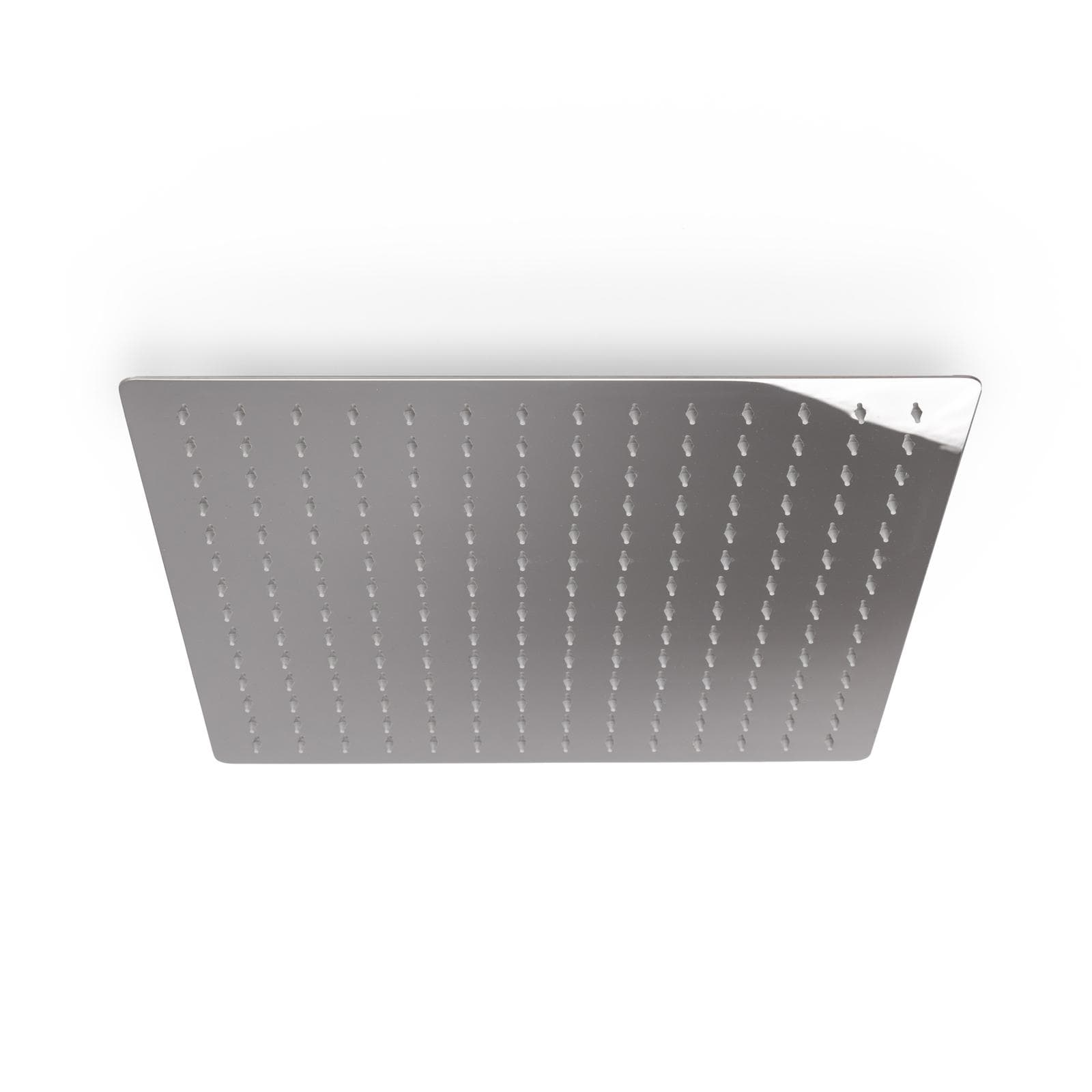 Soffione doccia 40 cm in acciaio inox a specchio ultraslim anticalcare e orientabile