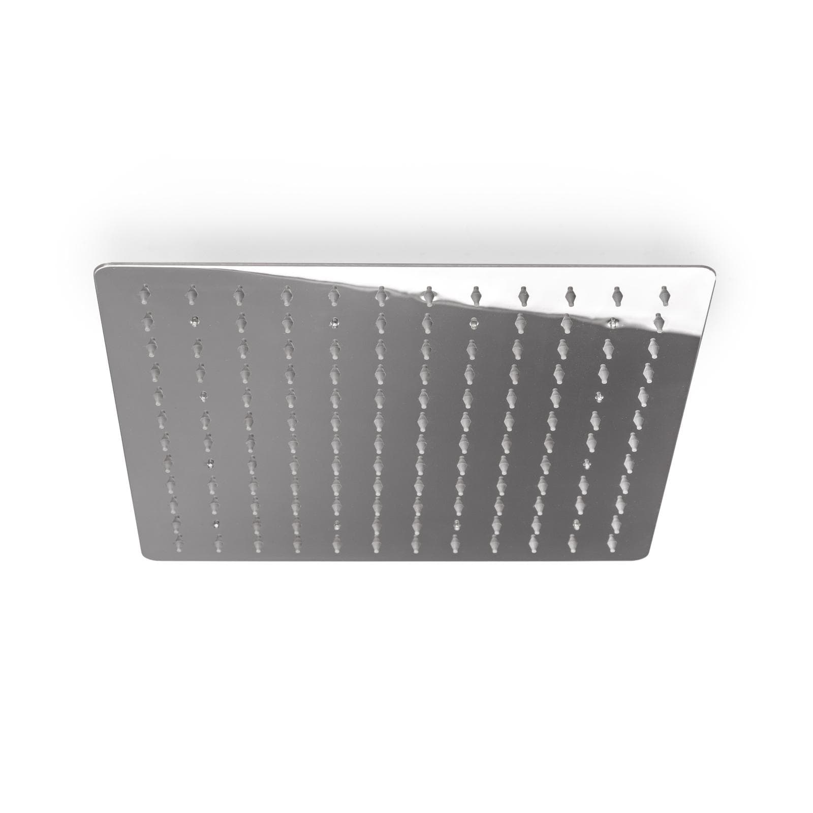 Soffione doccia a led 30x30 cm acciaio ultraslim finitura a specchio - Acq+