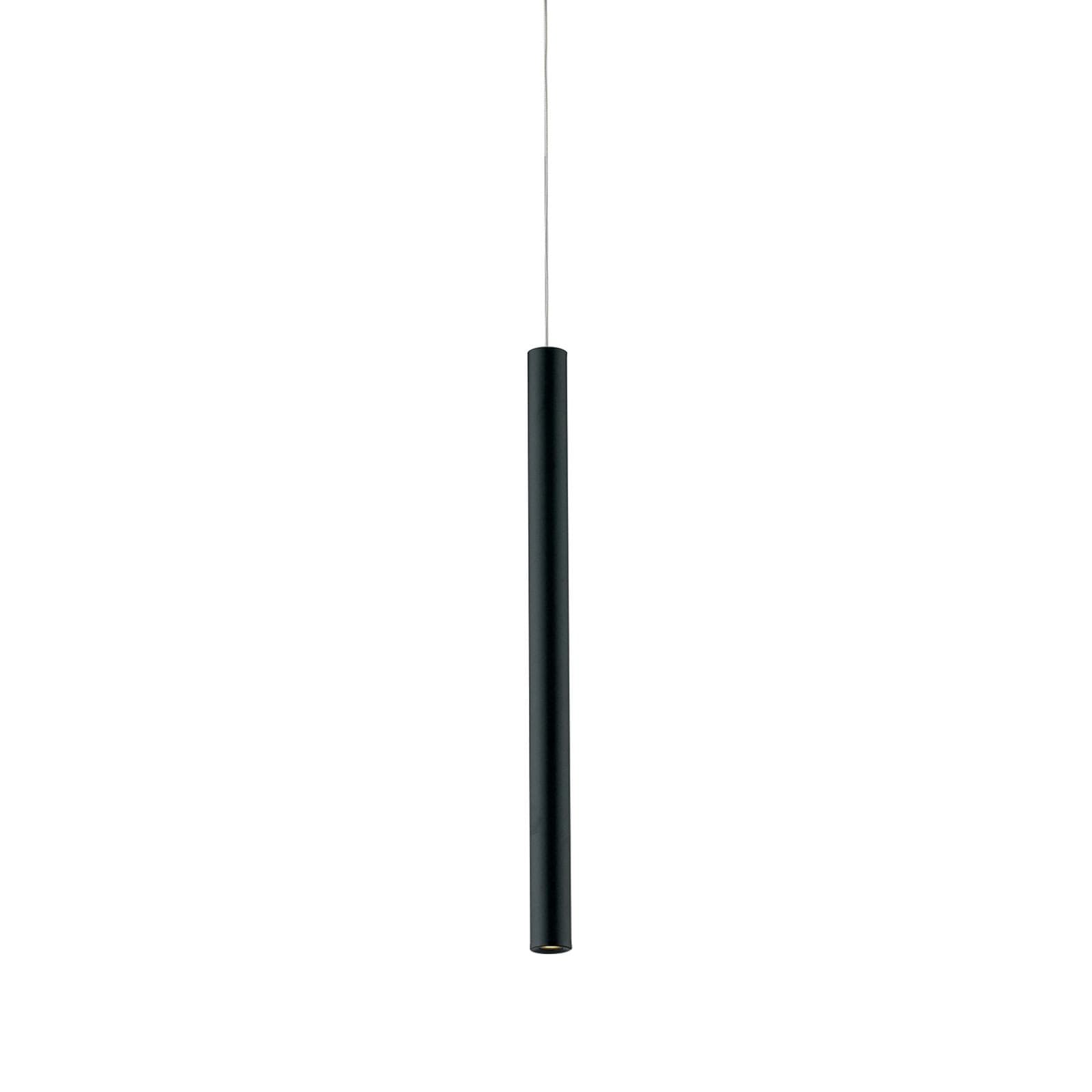 Sospensione 150h cm per binario trifase in alluminio nero con luce neutra - Radius