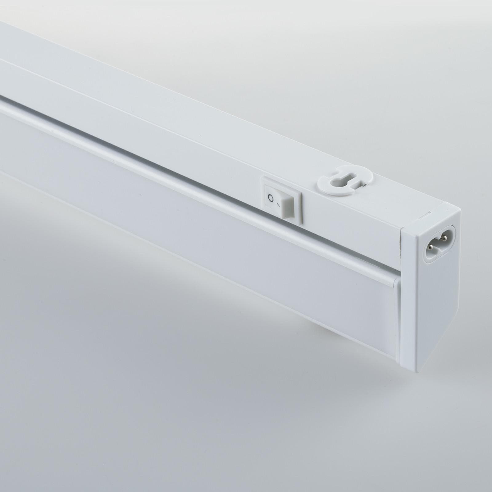 Sotto pensile led orientabile 90 cm in alluminio bianco