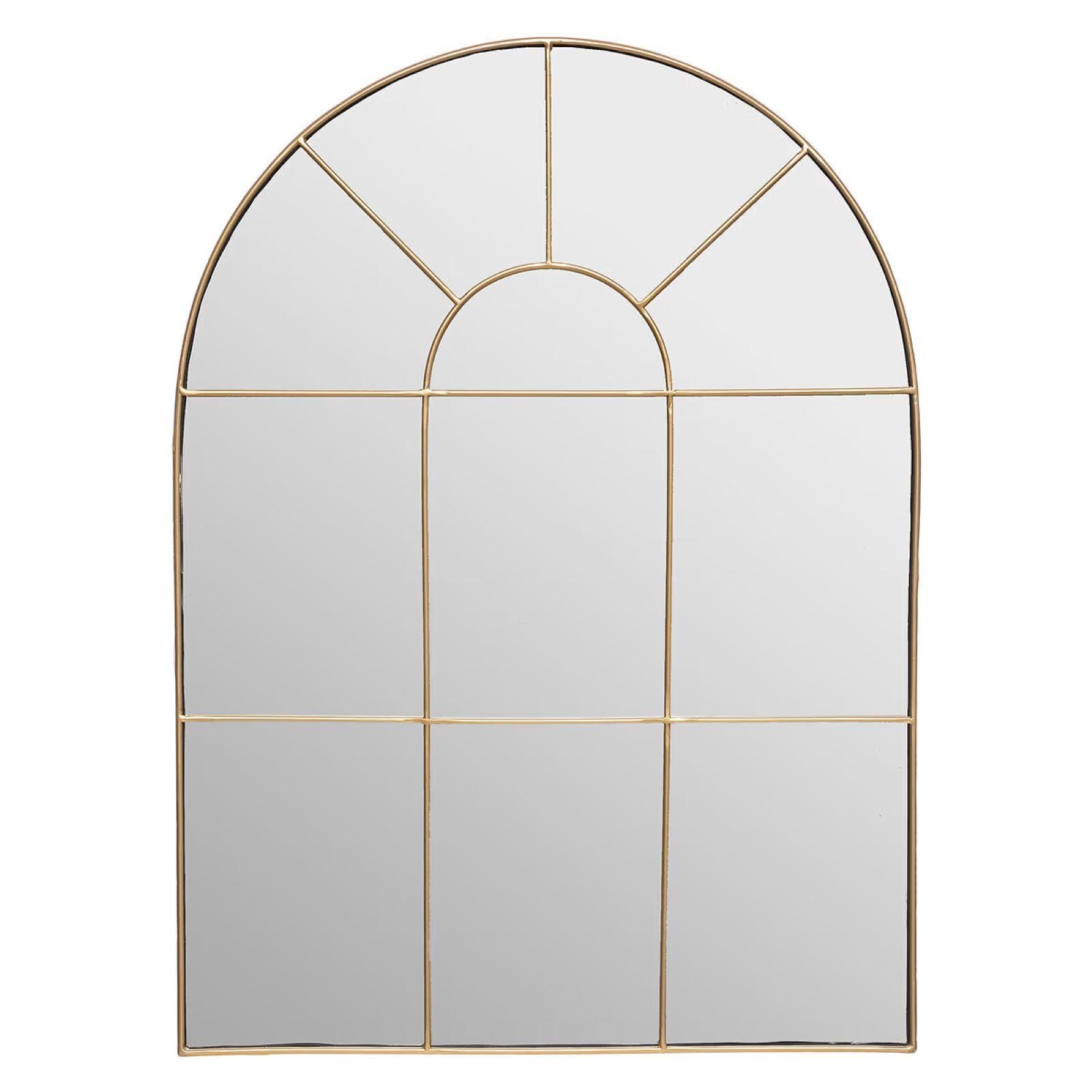 Specchio 54x74 cm con telaio in metallo oro