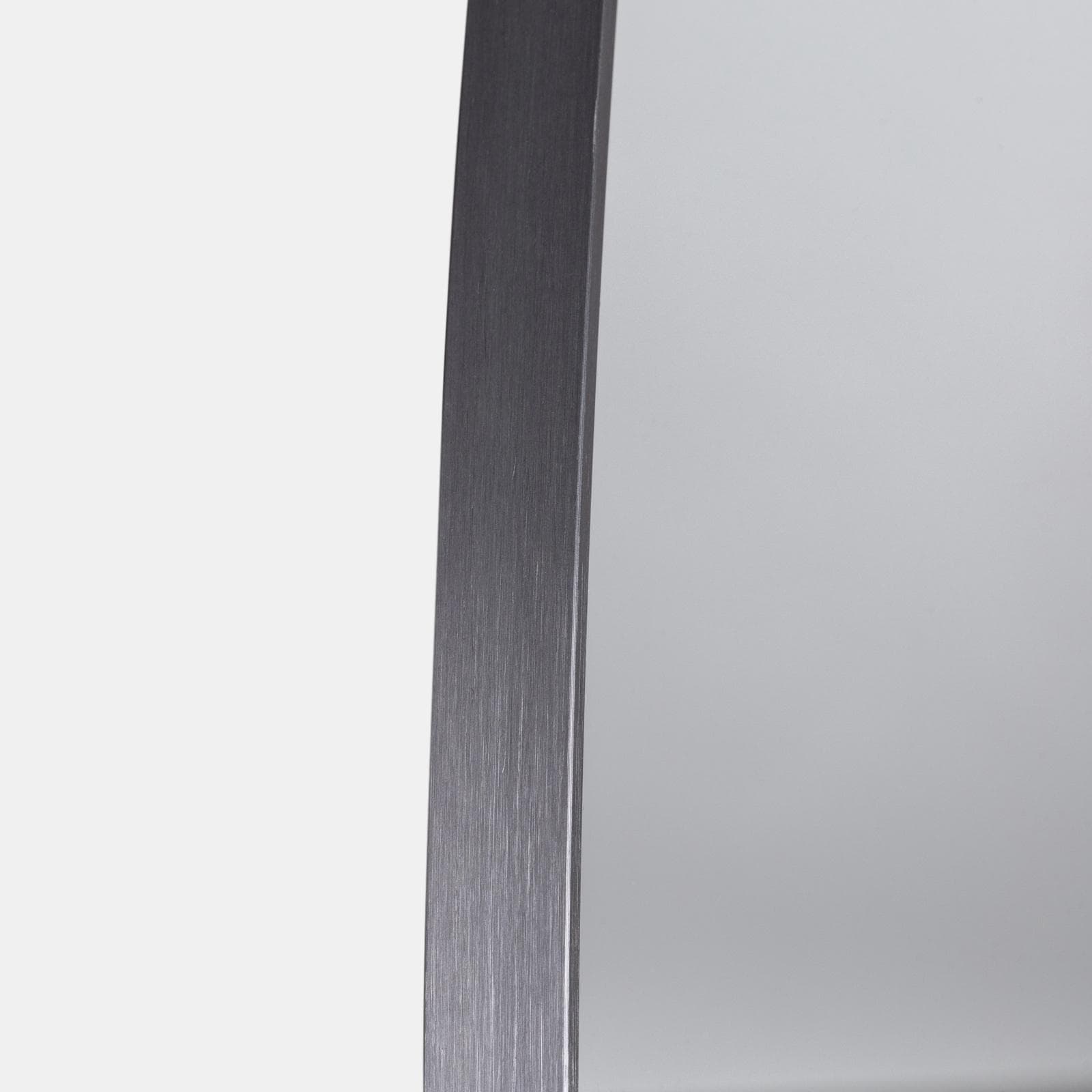 Specchio bagno 110cm nero spazzolato con cornice in alluminio - Talas