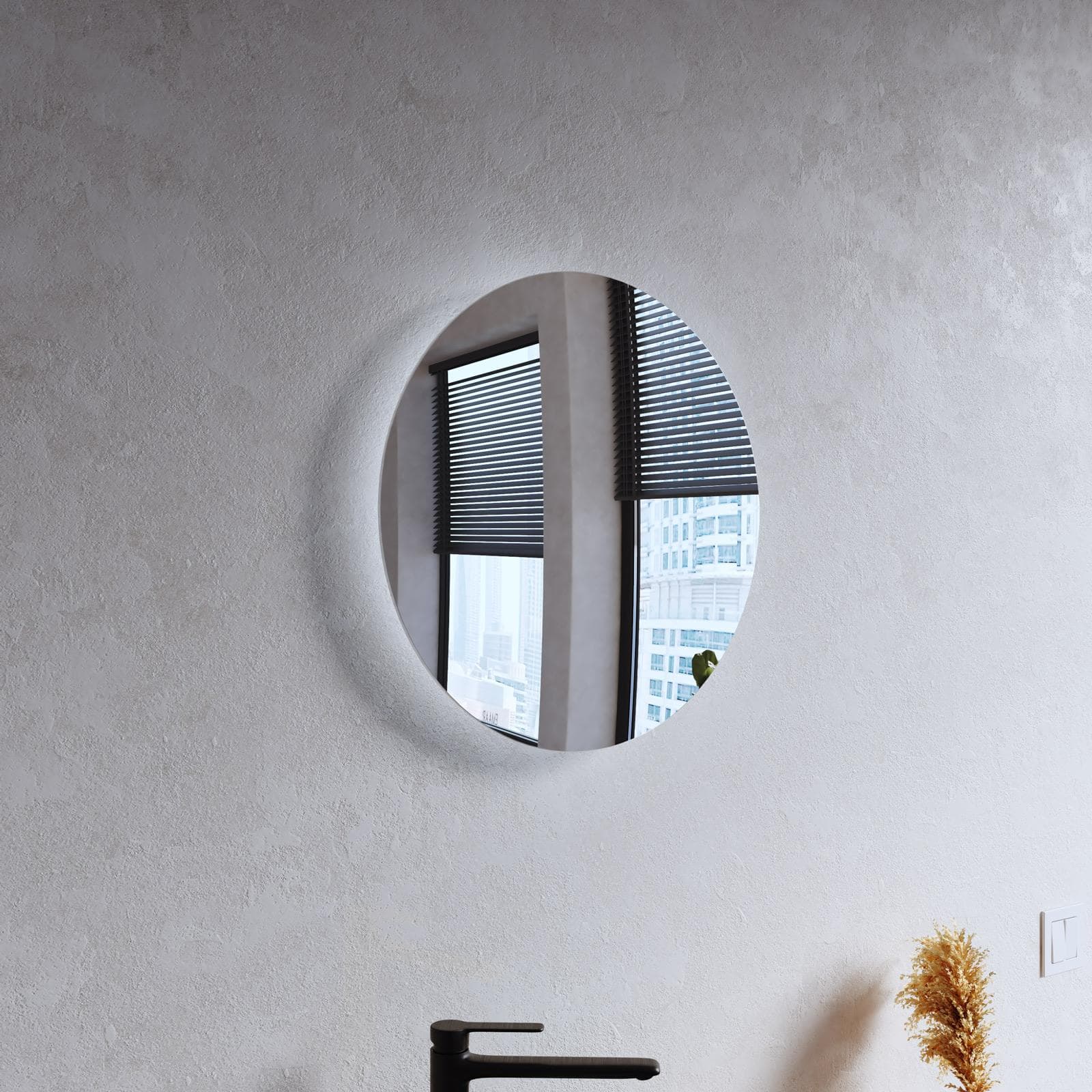 *80* AMEDE SPECCHIO LED Ø50 CM 5 MM LUCE FREDDA 6500K