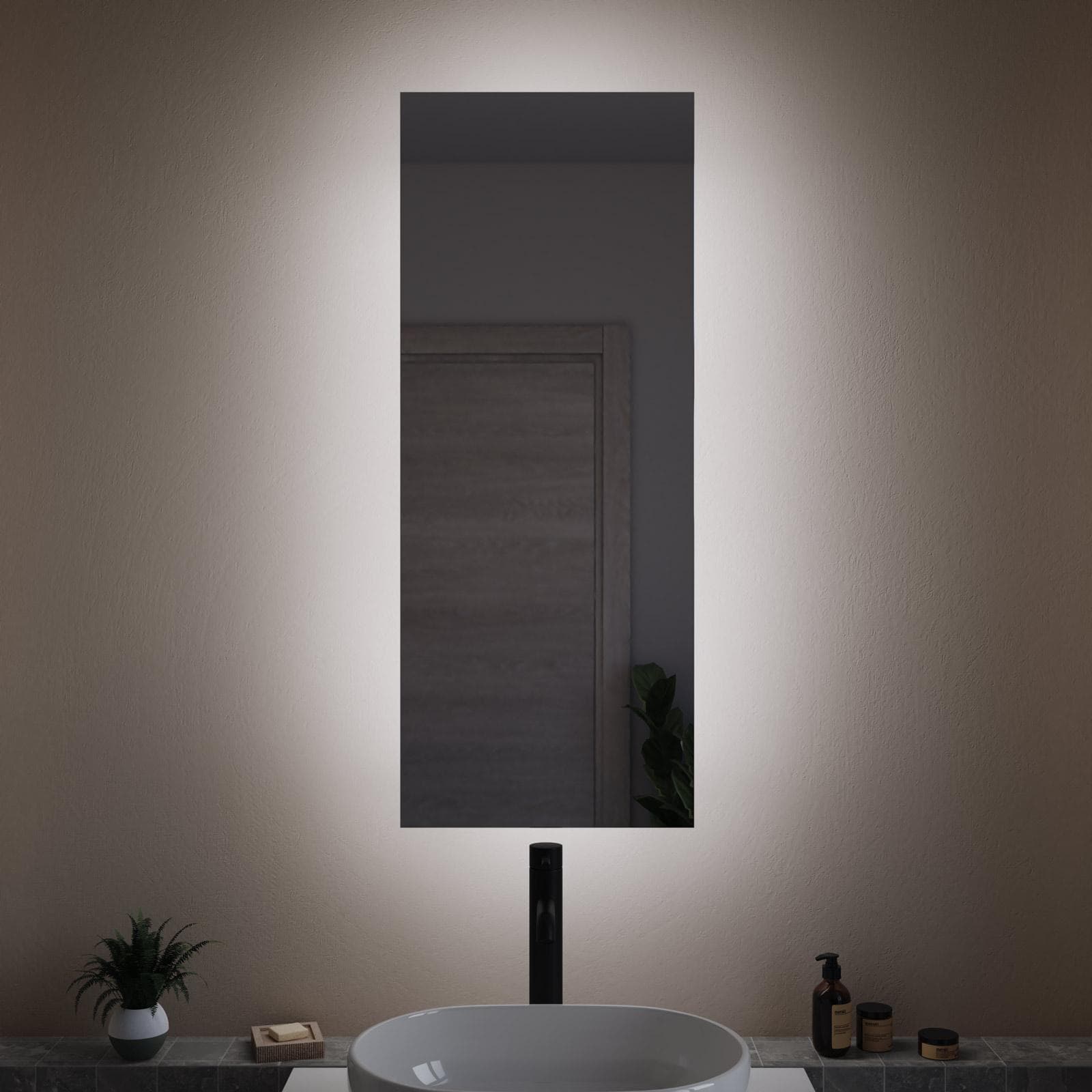 Specchio led 100 x 40 cm - Strict
