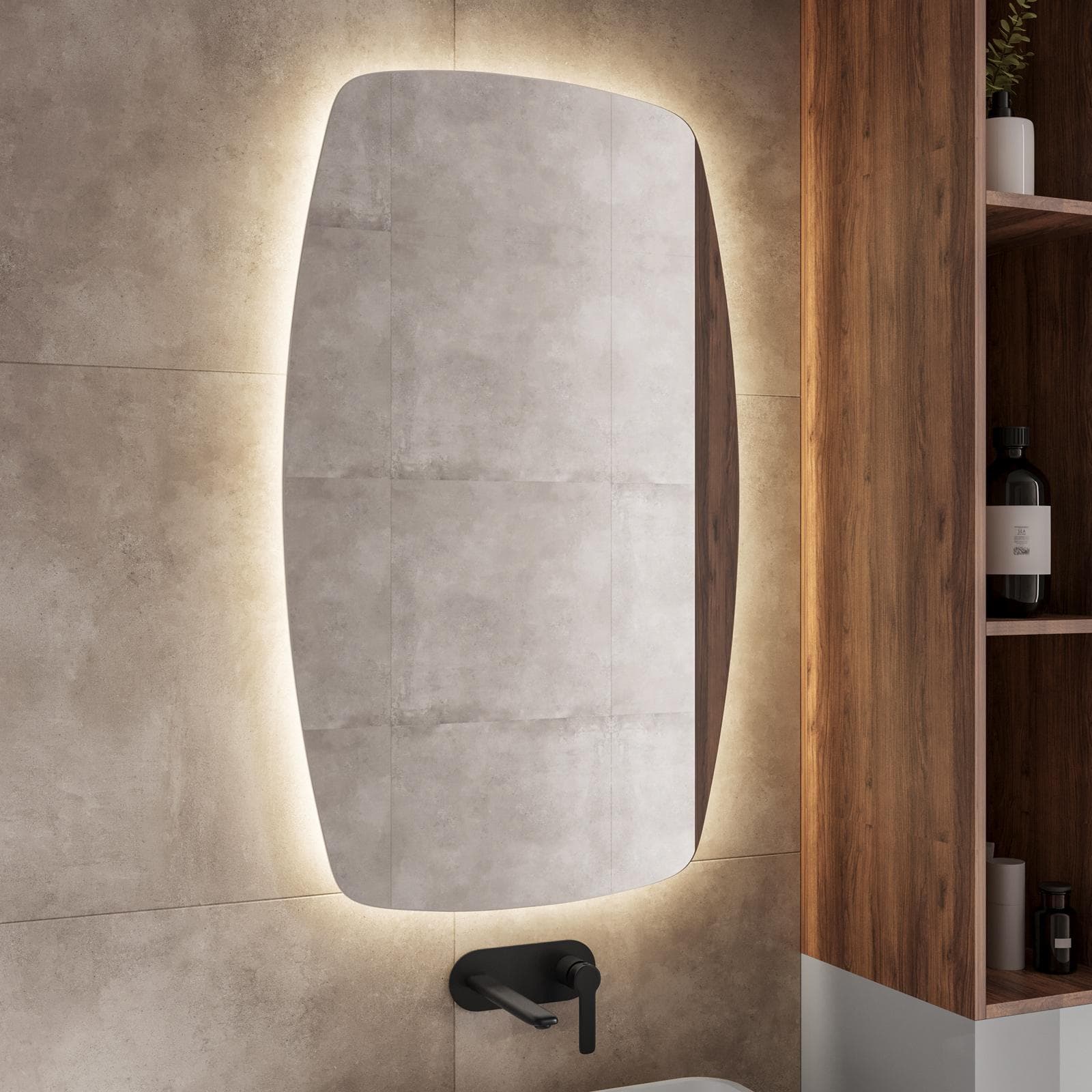 Specchio led 100x60 cm - Barrel