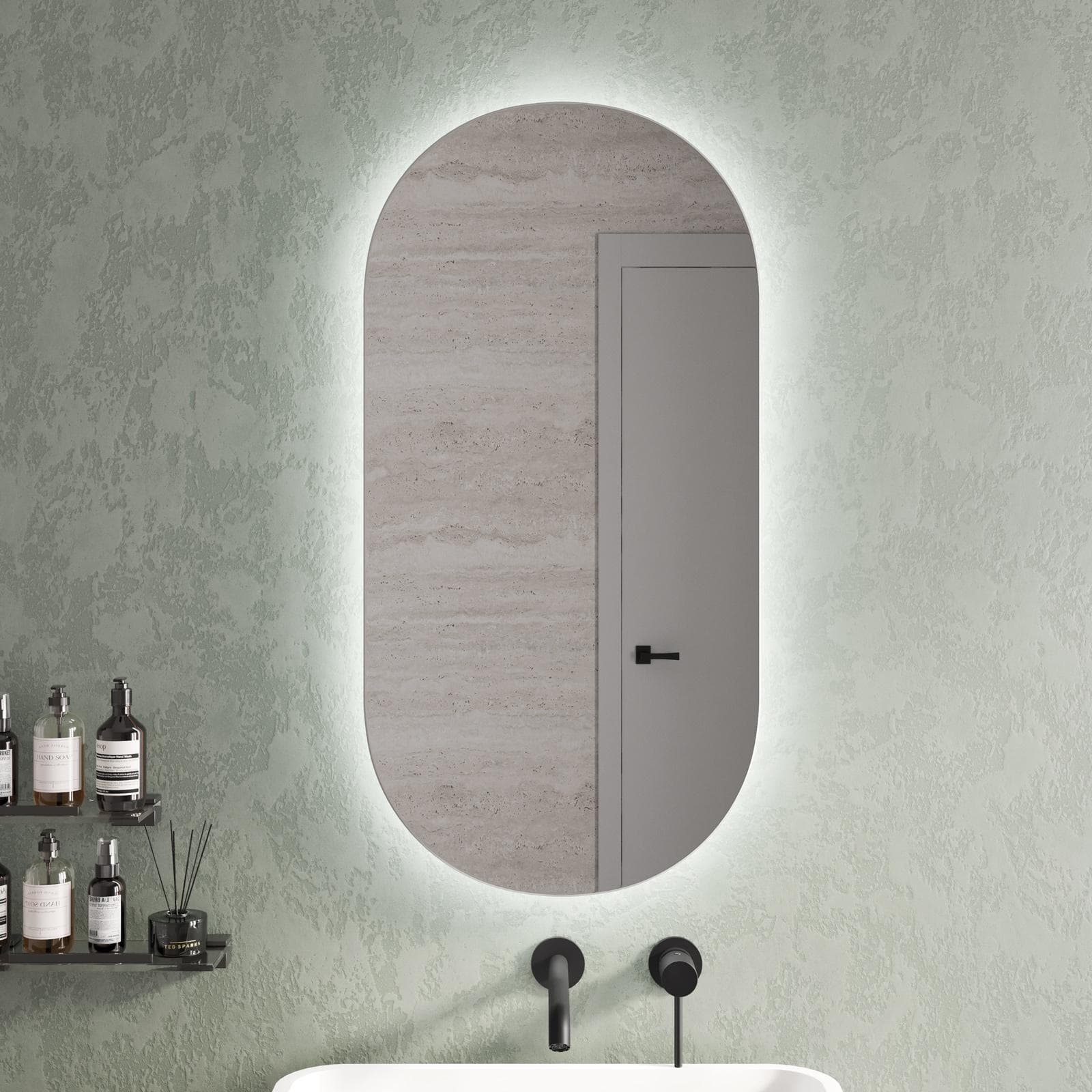 Specchio led 40x80 cm luce fredda retroilluminato - Kioska