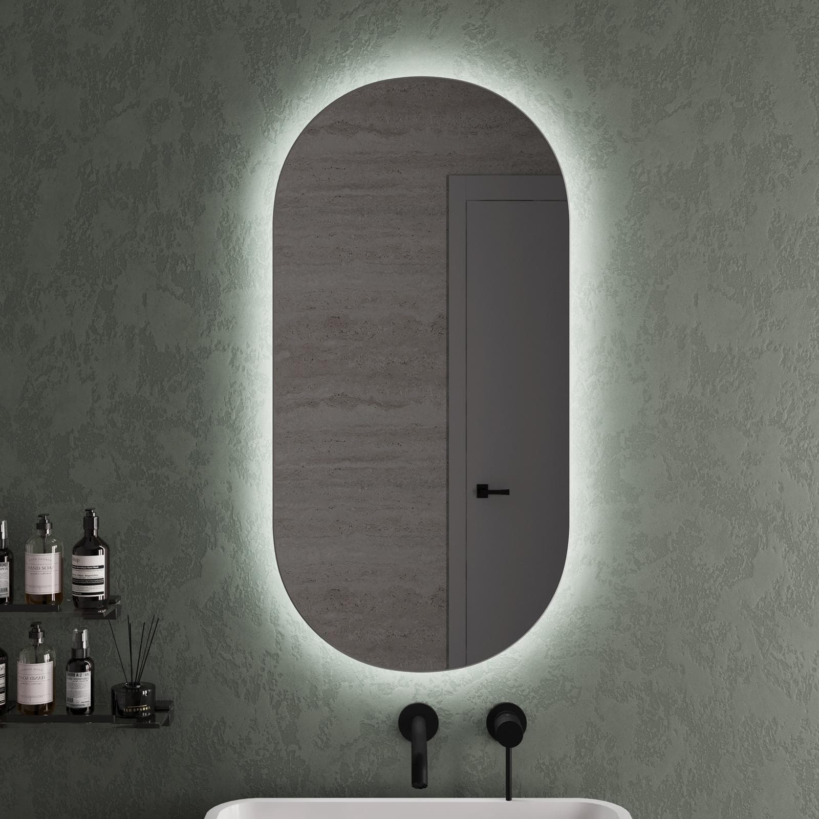 Specchio led 40x80 cm luce fredda retroilluminato - Kioska