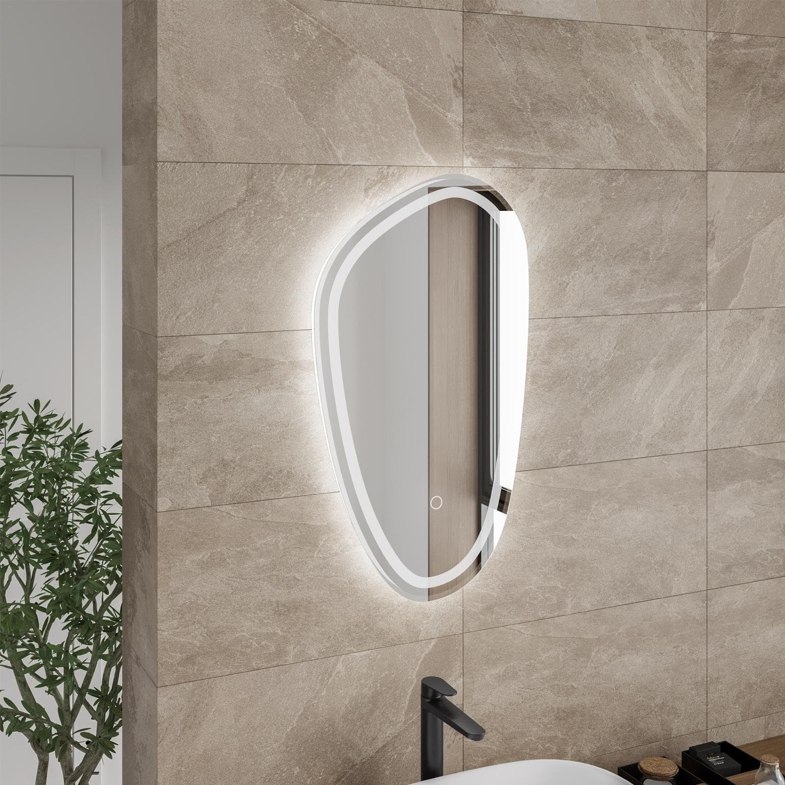 PARDO 45X80 SPECCHIO LED ACCENSIONE TOUCH LUCE FREDDA