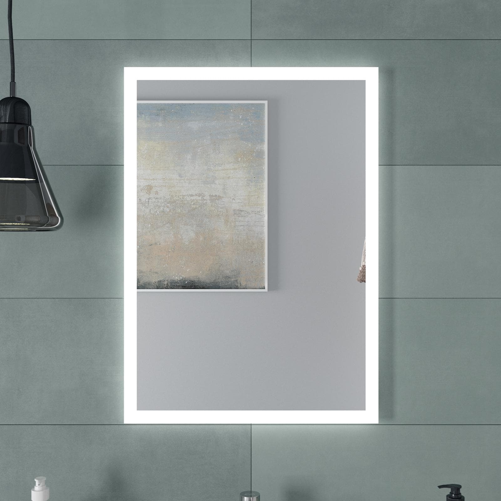 Specchio led 50 x 70 cm reversibile - Afra