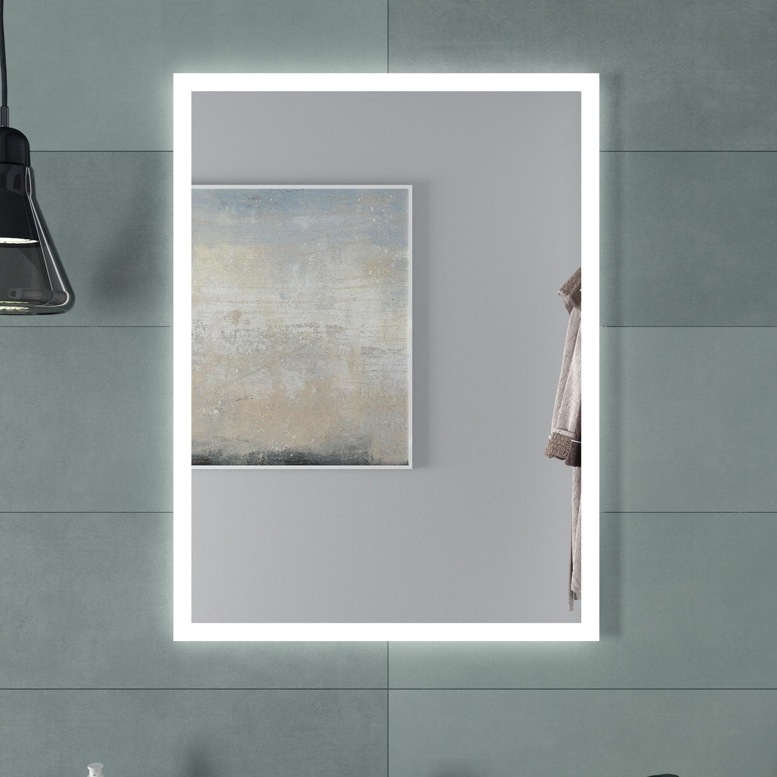 Specchio led 60 x 80 cm reversibile - Afra