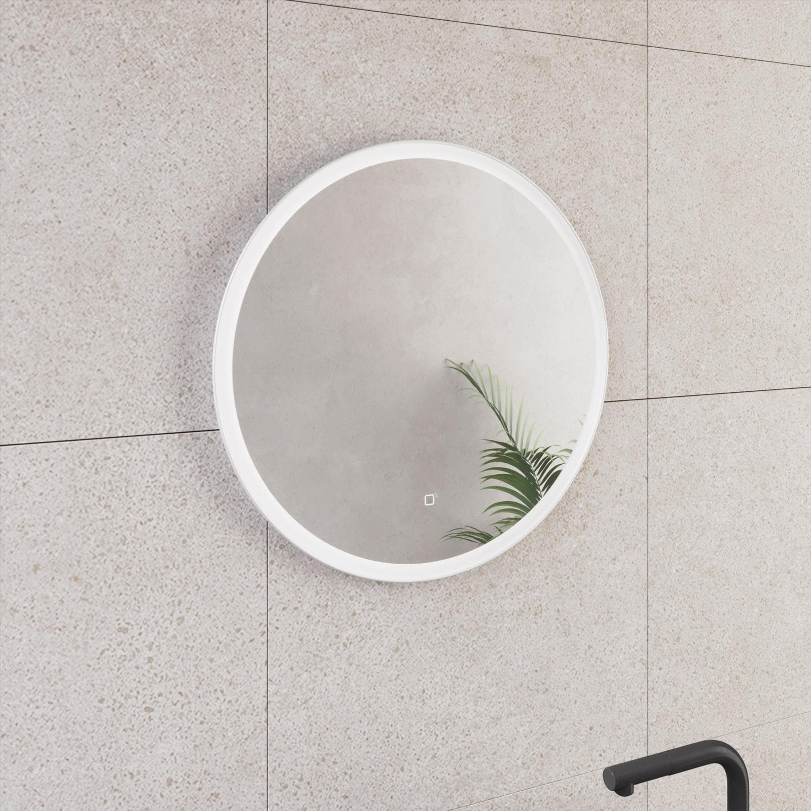 Specchio led Ø60 cm luce fredda con accensione touch - Xena