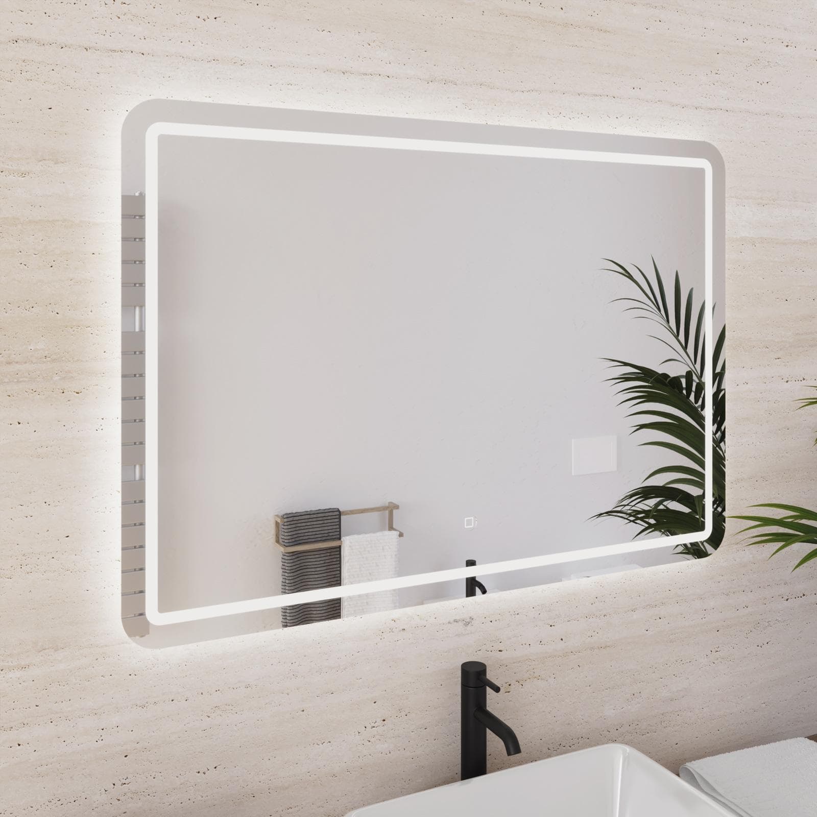 Specchio led 100x70 cm accensione touch - Blunt
