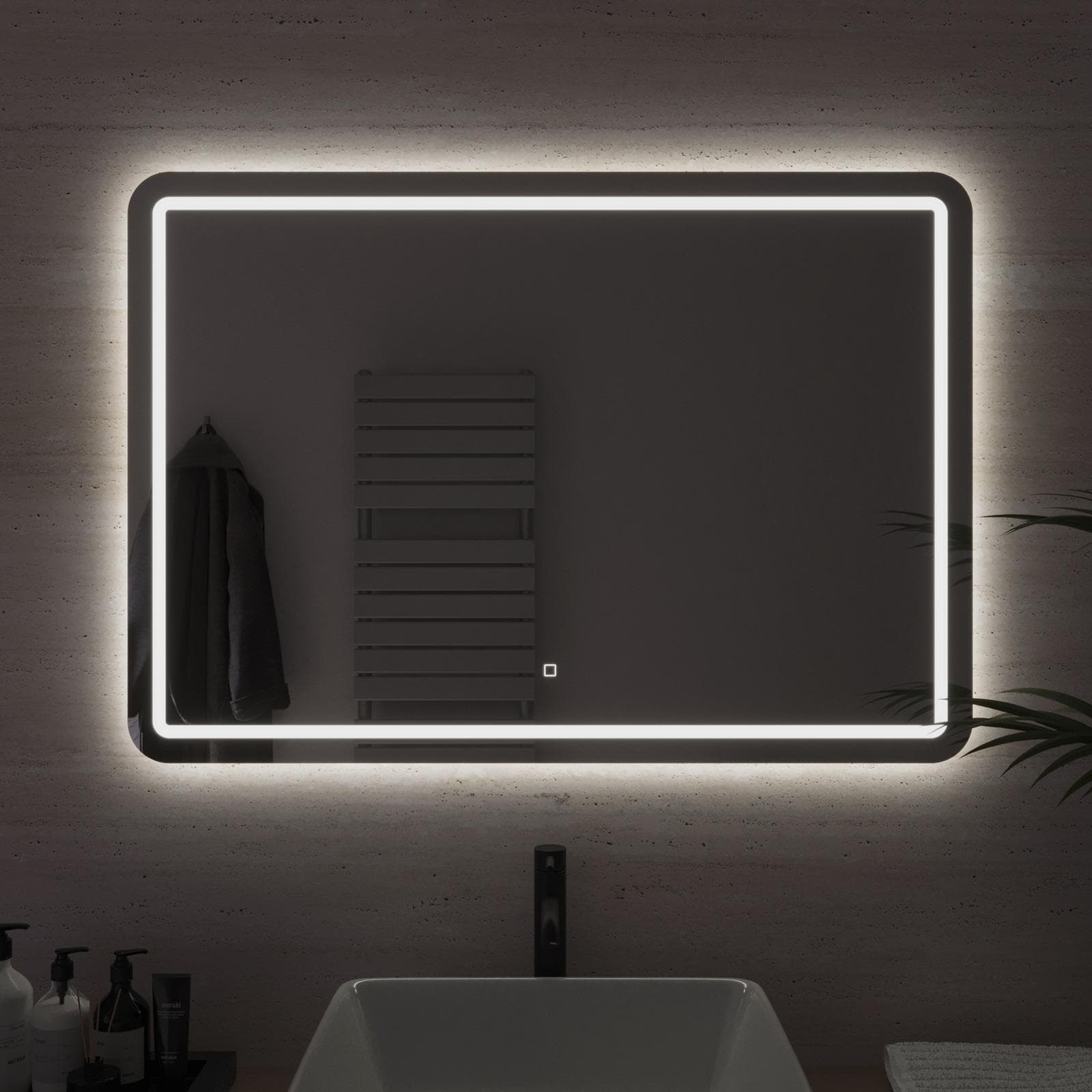 Specchio led 100x70 cm accensione touch - Blunt