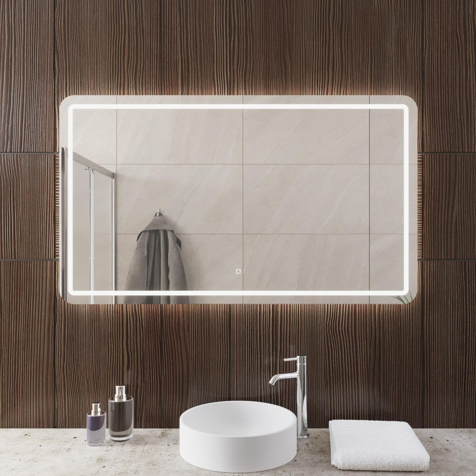 Specchio led 120x70 cm accensione touch - Blunt