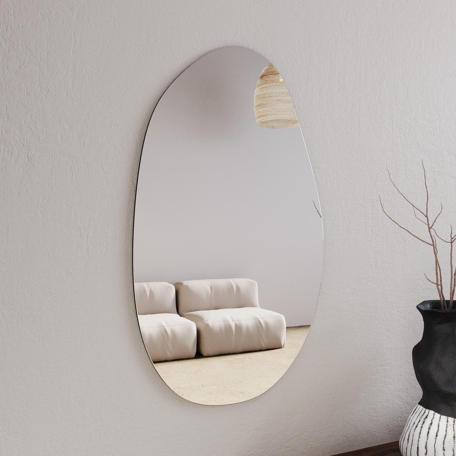 Specchio reversibile 50x85 cm filo lucido - Deven