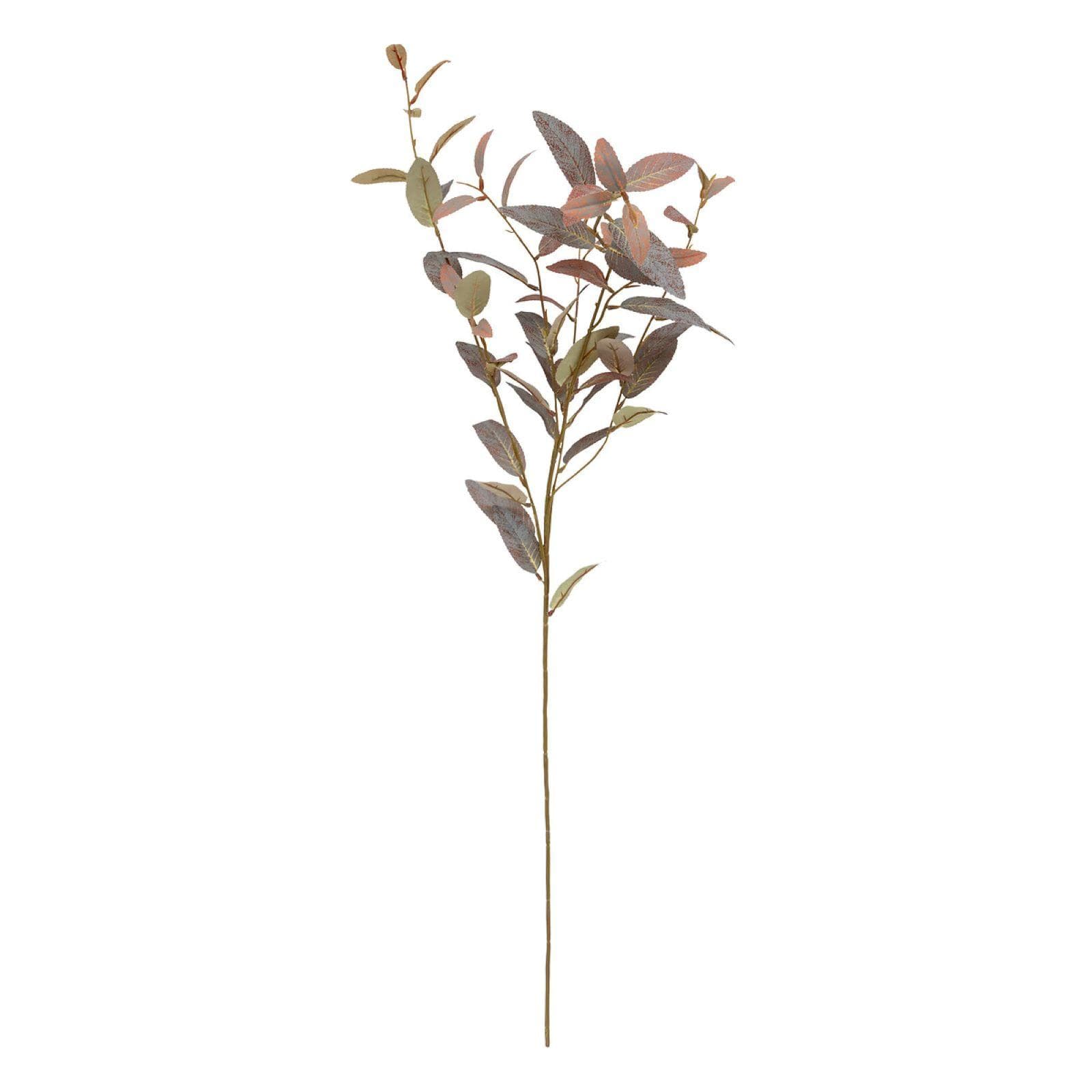 Stelo di eucalipto artificiale 100h cm verde e rosso