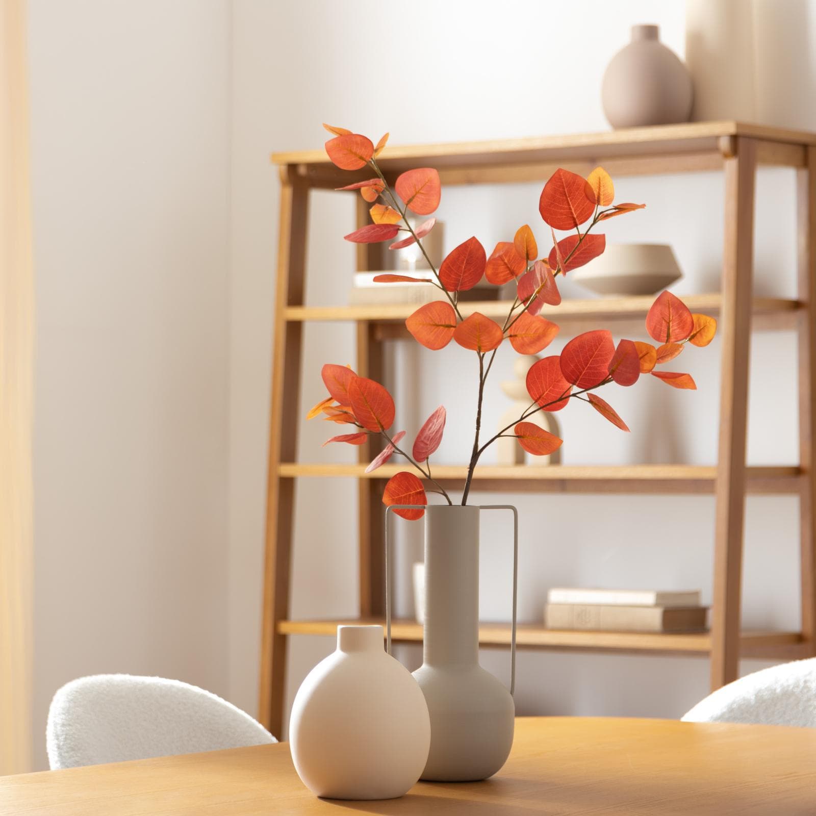 Stelo di eucalipto artificiale 97h cm rosso