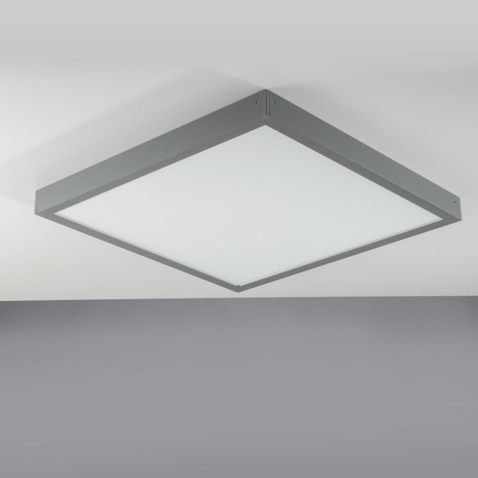 Struttura per pannello led 59,8x59,8 cm in alluminio grigio goffrato