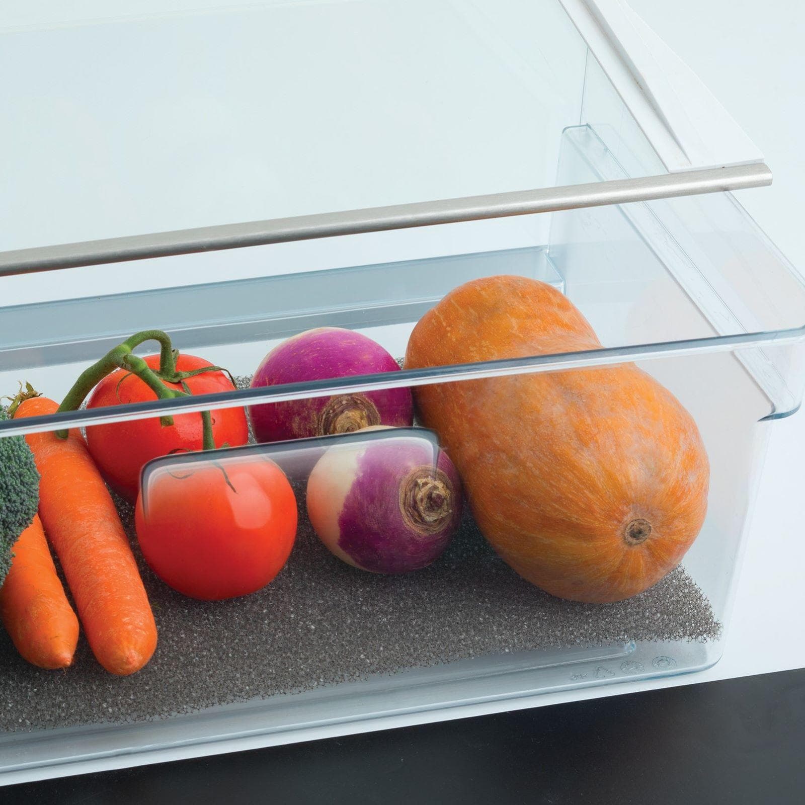 Tappetino salvafreschezza 47x30 cm da frigo in poliuretano grigio