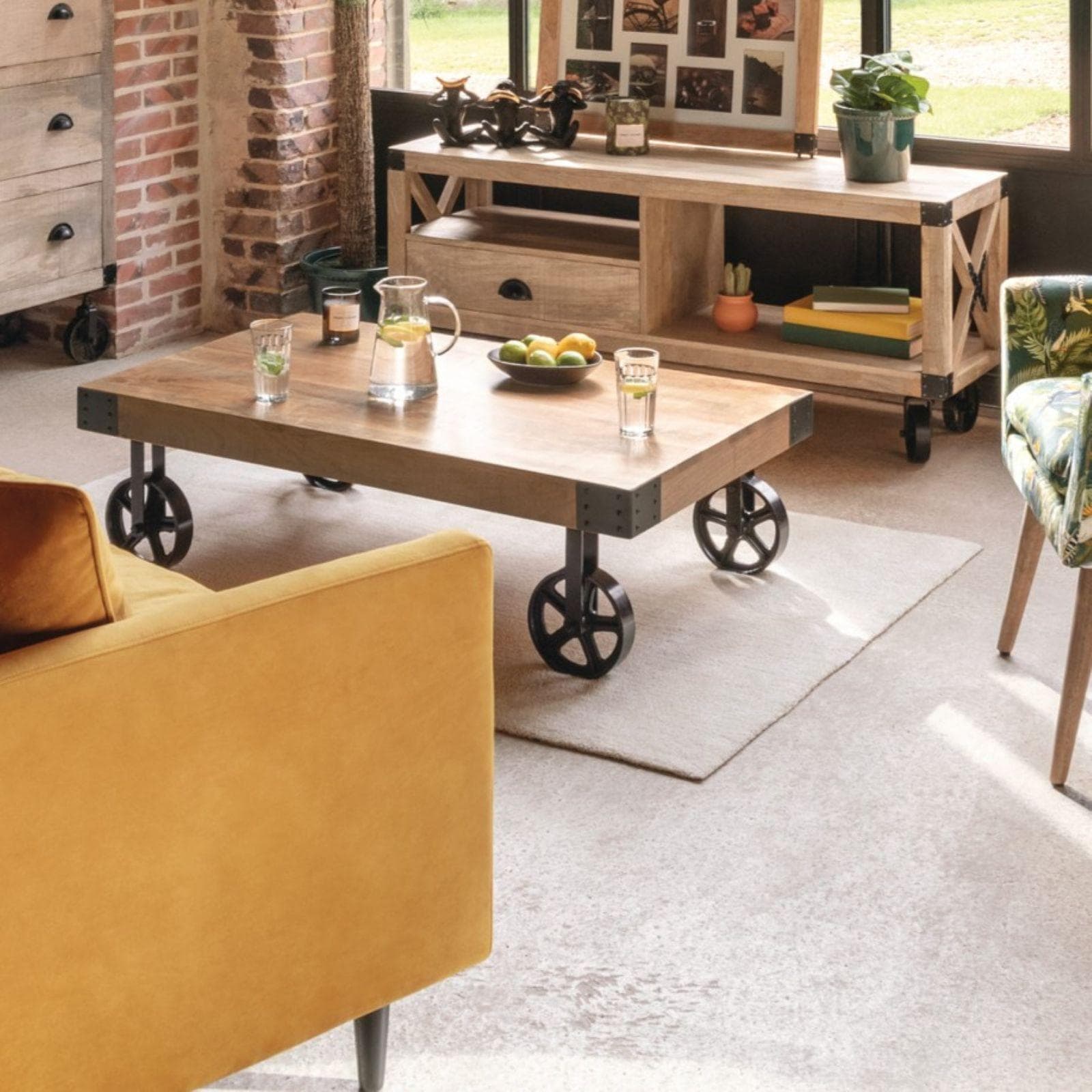 Tappeto 170x120 a pelo corto beige - Jolanda