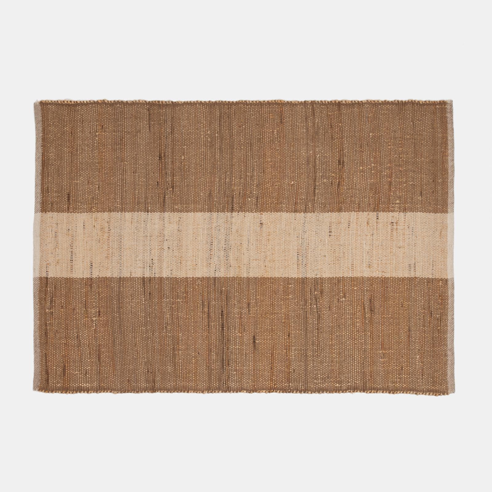 Tappeto 170x120 cm in juta e cotone naturale