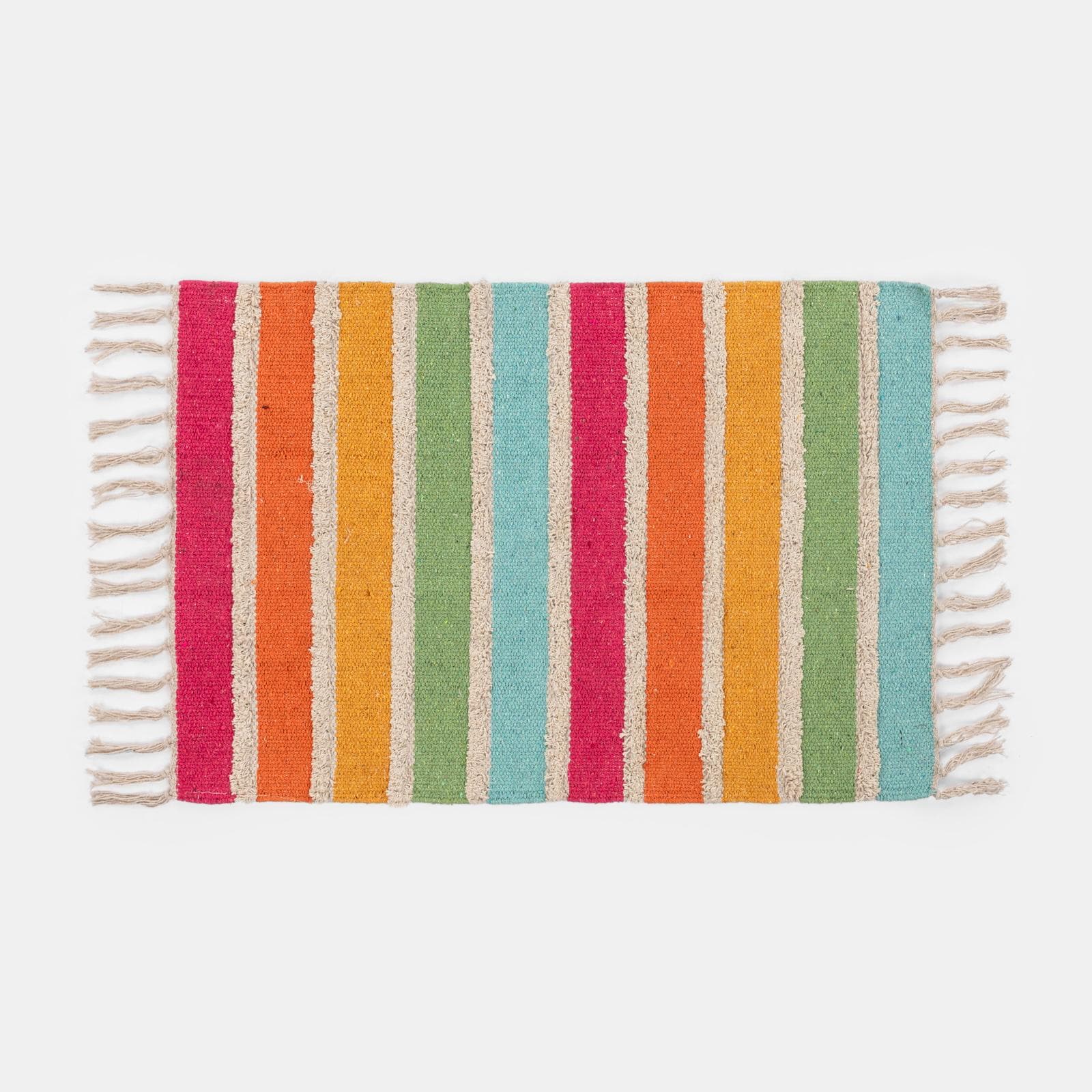Tappeto 50x70 cm in cotone multicolore