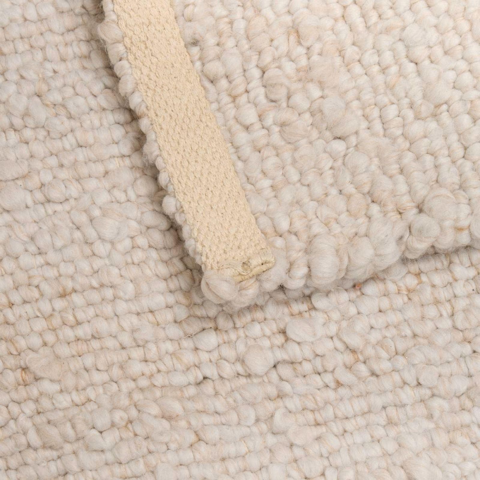 Tappeto 80x200 cm in tessuto effetto lana beige - Tareq