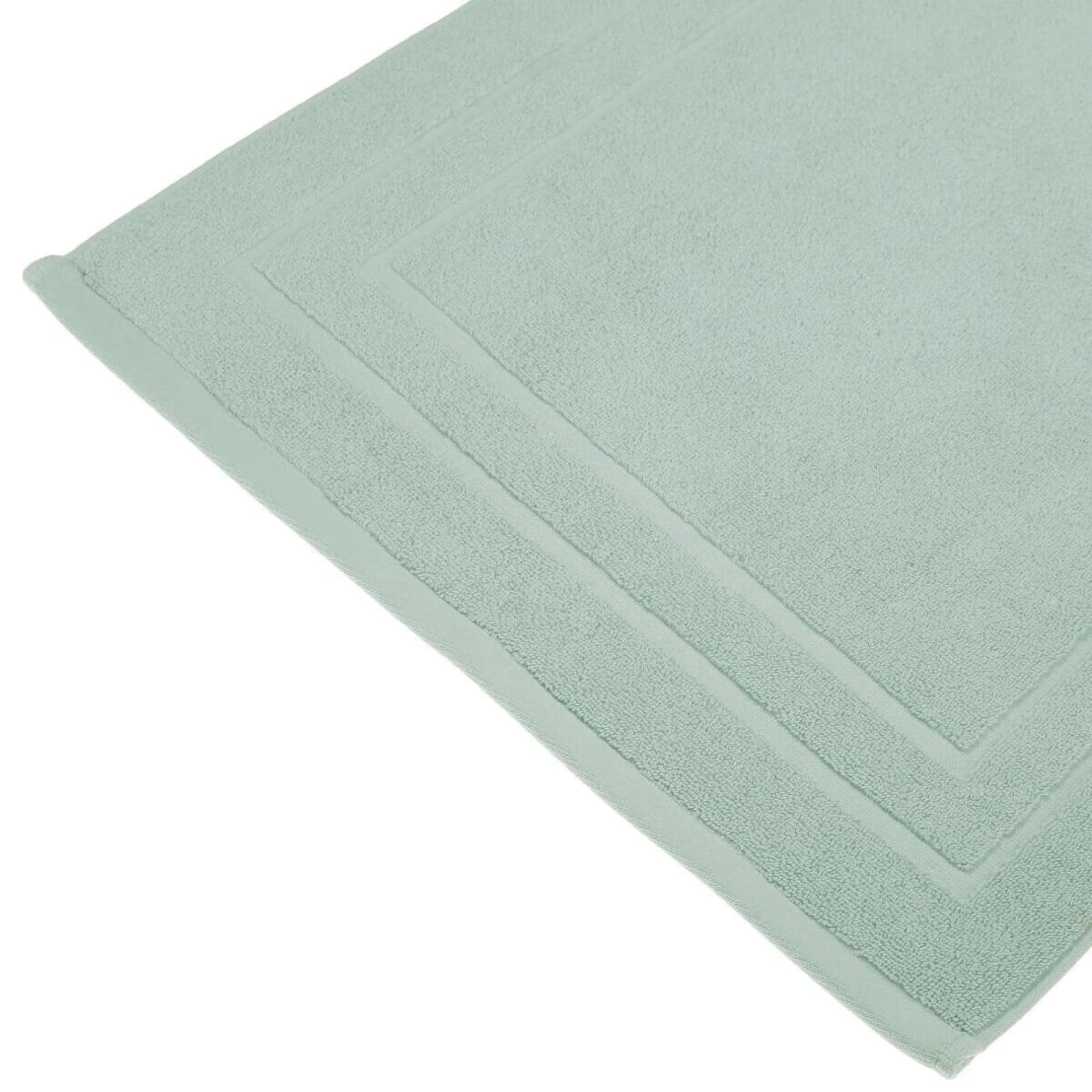 Tappeto da bagno 50x70 cm in cotone verde celadon