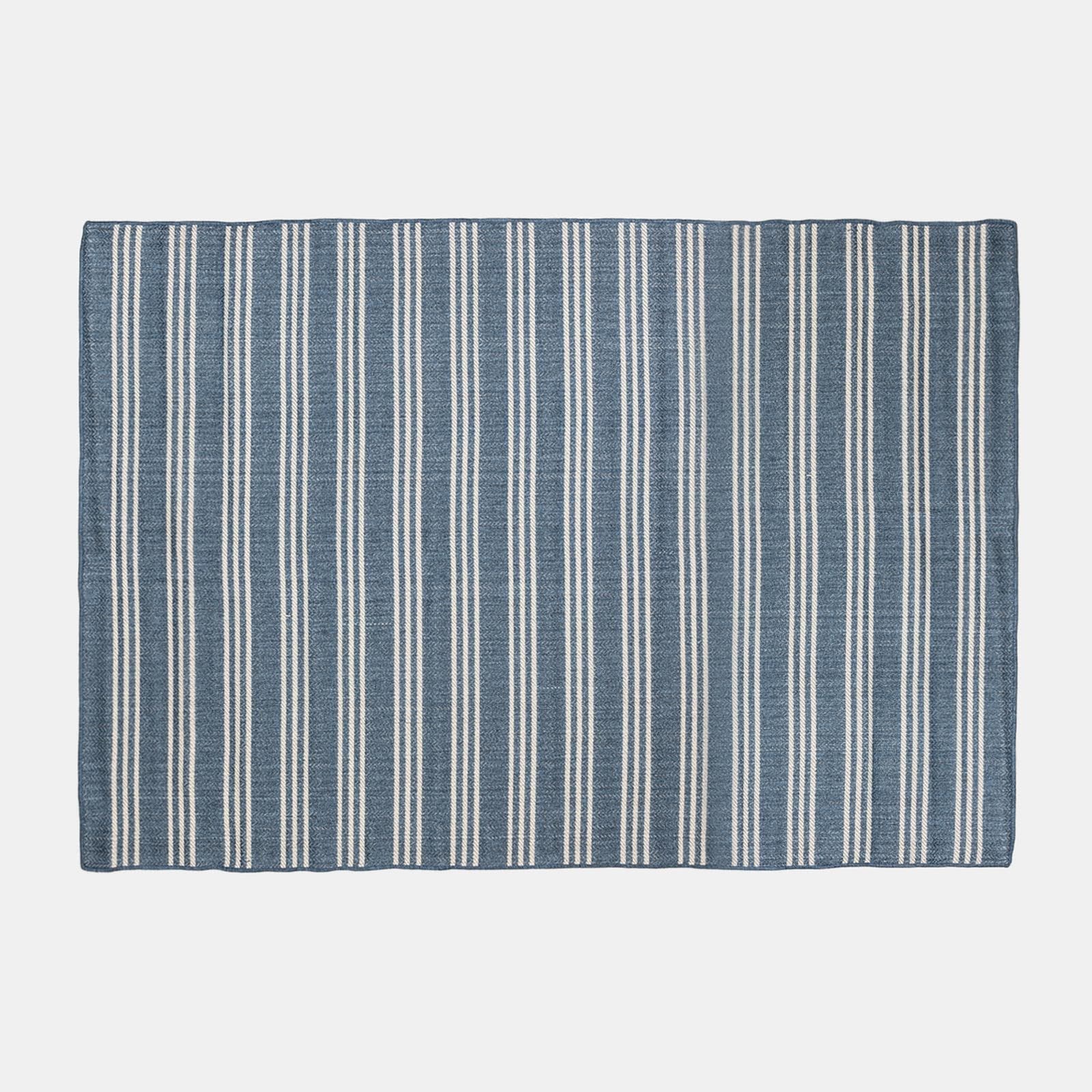 Tappeto da esterno 300x200 cm con fantasia blu e bianca