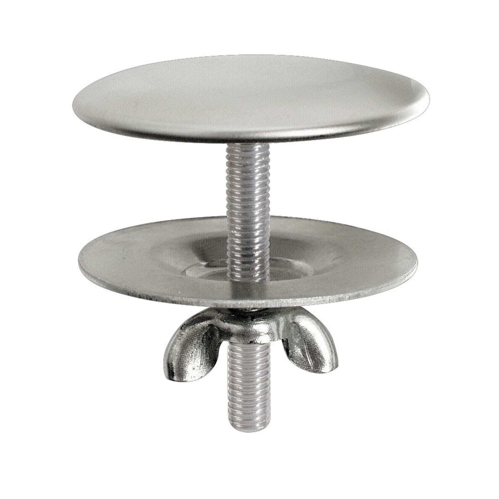Tappo copriforo in acciaio inox per lavabo bagno diametro 44 mm
