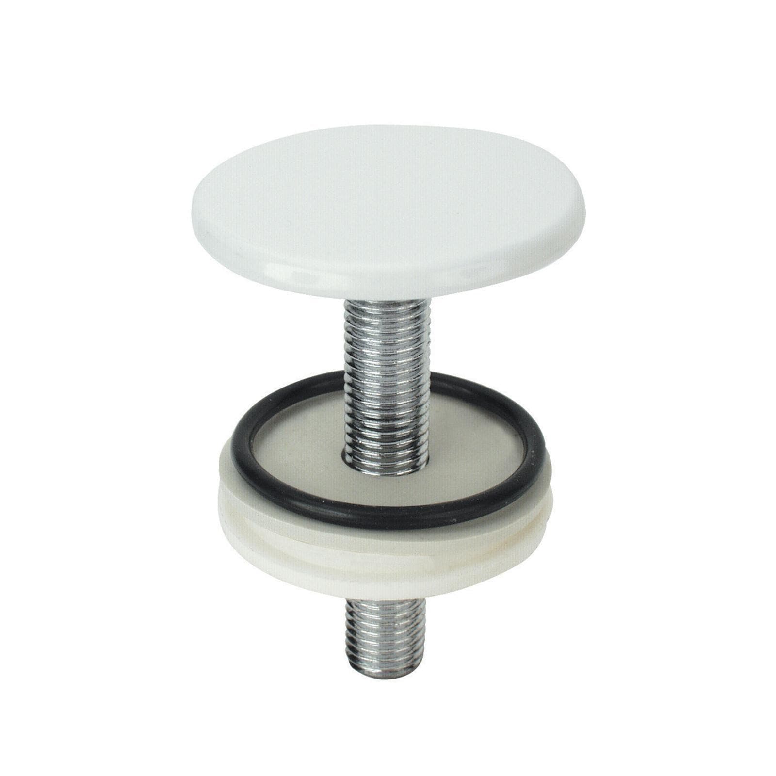 Tappo copriforo bianco da 50 mm per lavabo