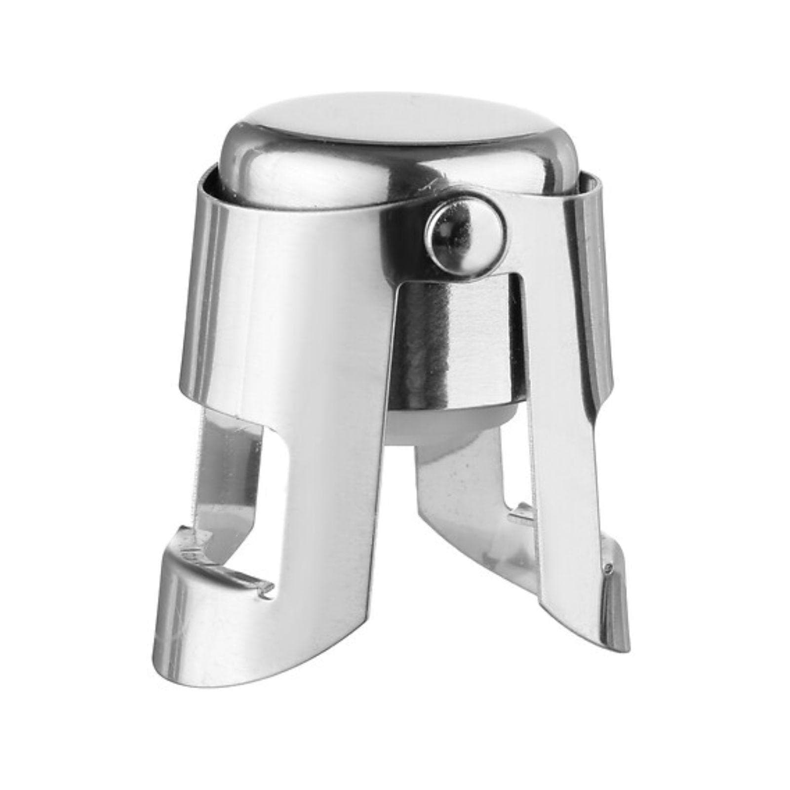 Tappo ermetico per bottiglia in acciaio inox cromo