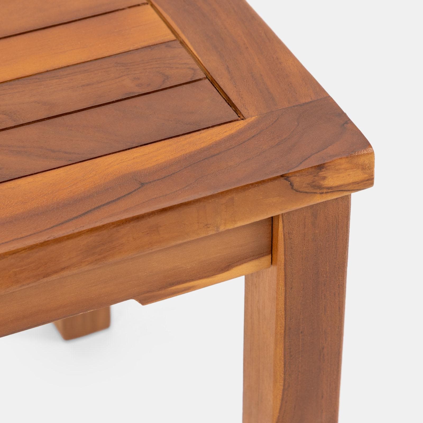 Tavolino da giardino 100x50 cm in legno teak - Louis