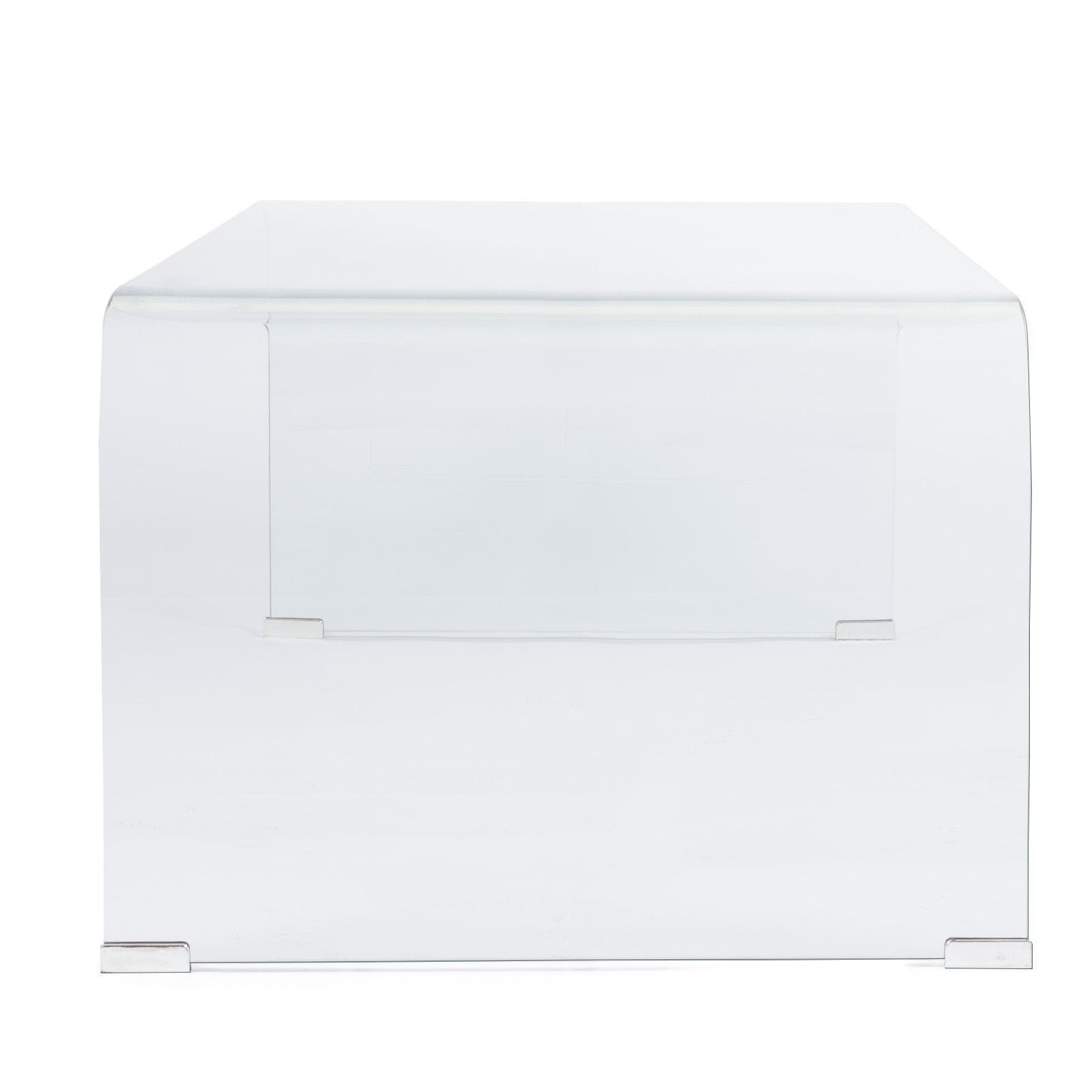 Tavolino 120x60 cm in vetro trasparente - City