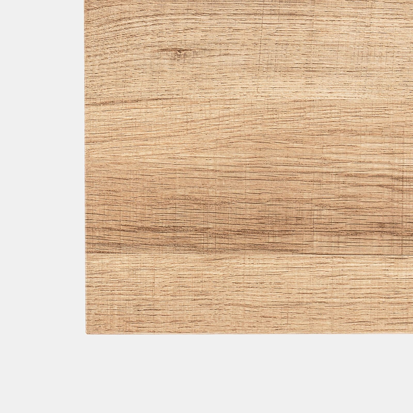 Tavolino 120x60 cm top rovere e gambe in metallo nere - Morfeo