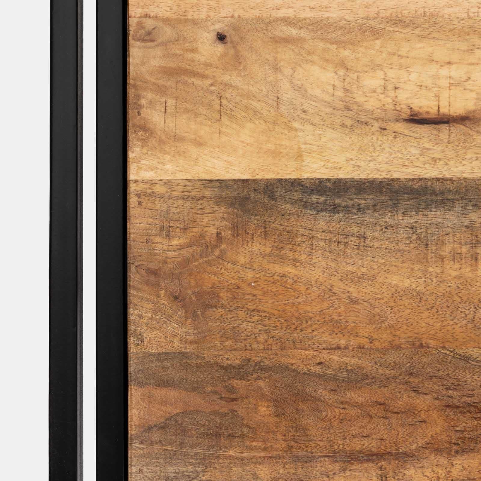 Tavolino 120x70 cm in legno di mango e metallo nero - Freia Mango