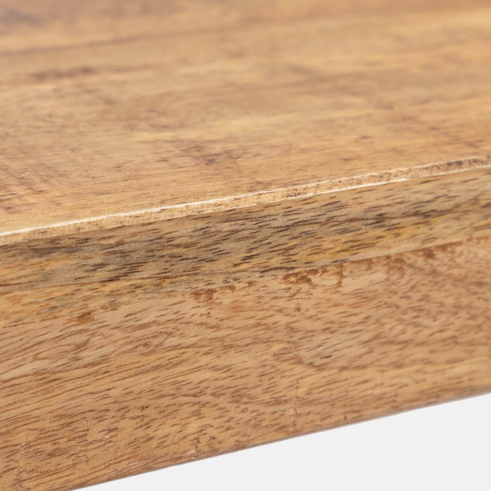 Tavolino 120x70 cm in legno di mango e metallo nero - Freia Mango